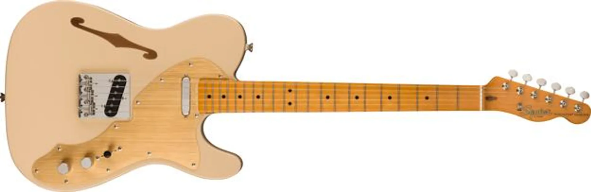 Squier FSR Classic Vibe '60s Telecaster® Thinline, Maple Fingerboard, Gold Anodized Pickguard, Desert Sand