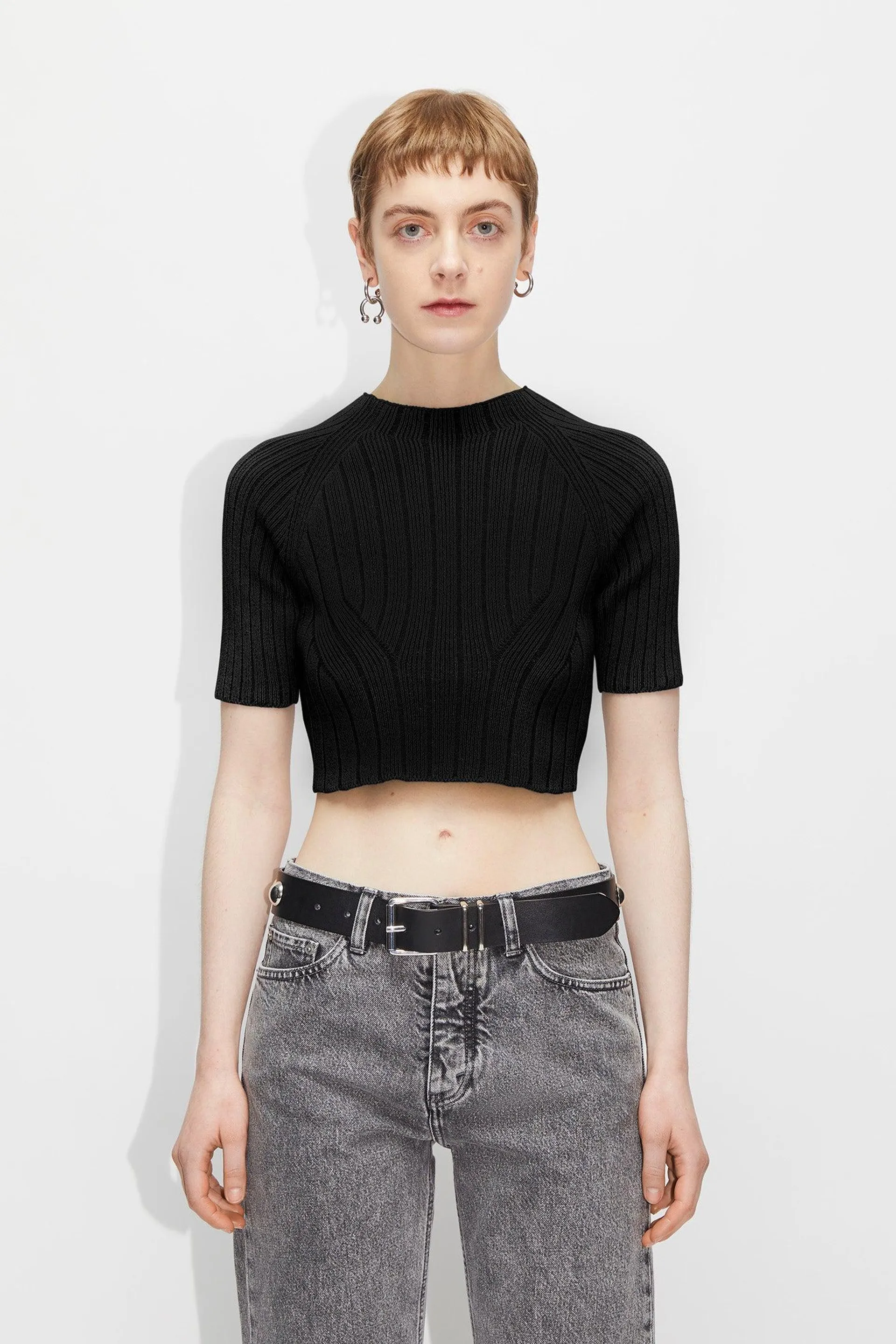 Open-back Knitted Top