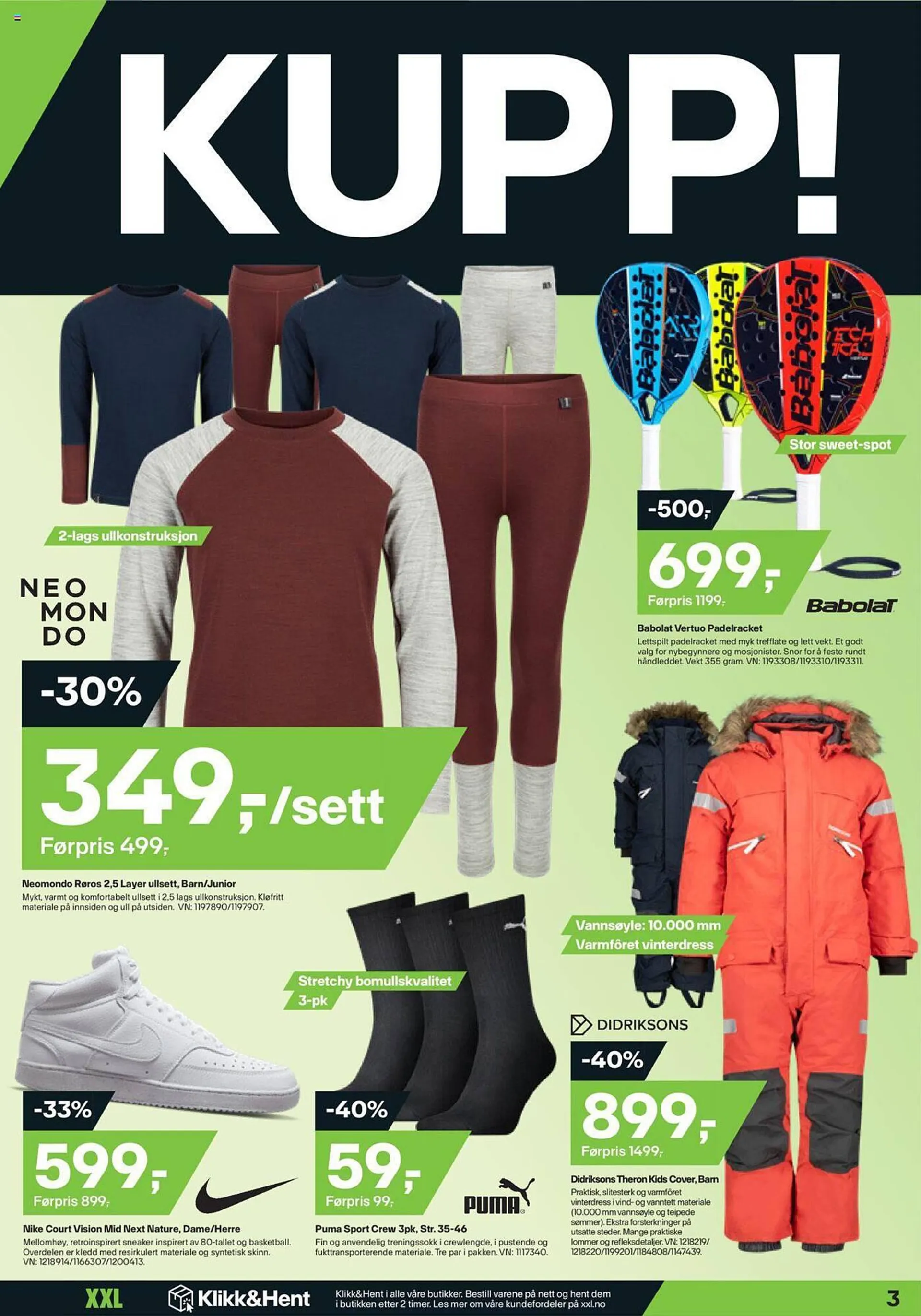 XXL Sport Kundeavis fra 18. september til 24. september 2023 - kundeavisside 3