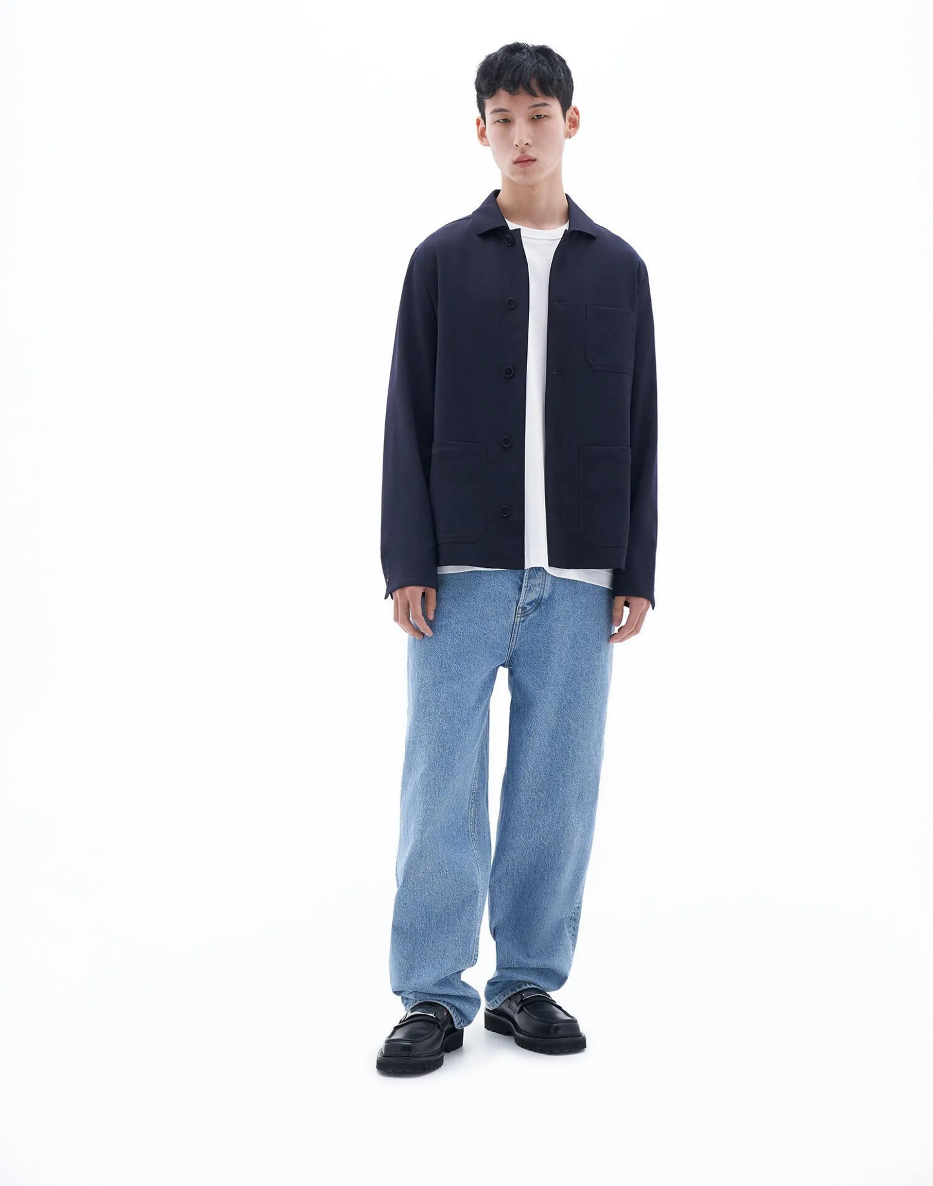 This piece is part of our Core Collection of permanent wardrobe staples. Stretch twill jacket.