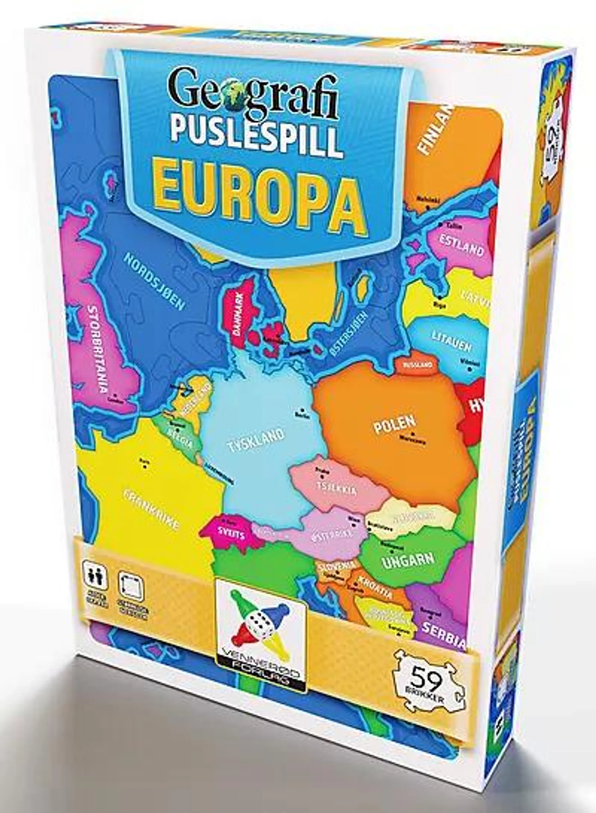 Puslespill Geografi Europa