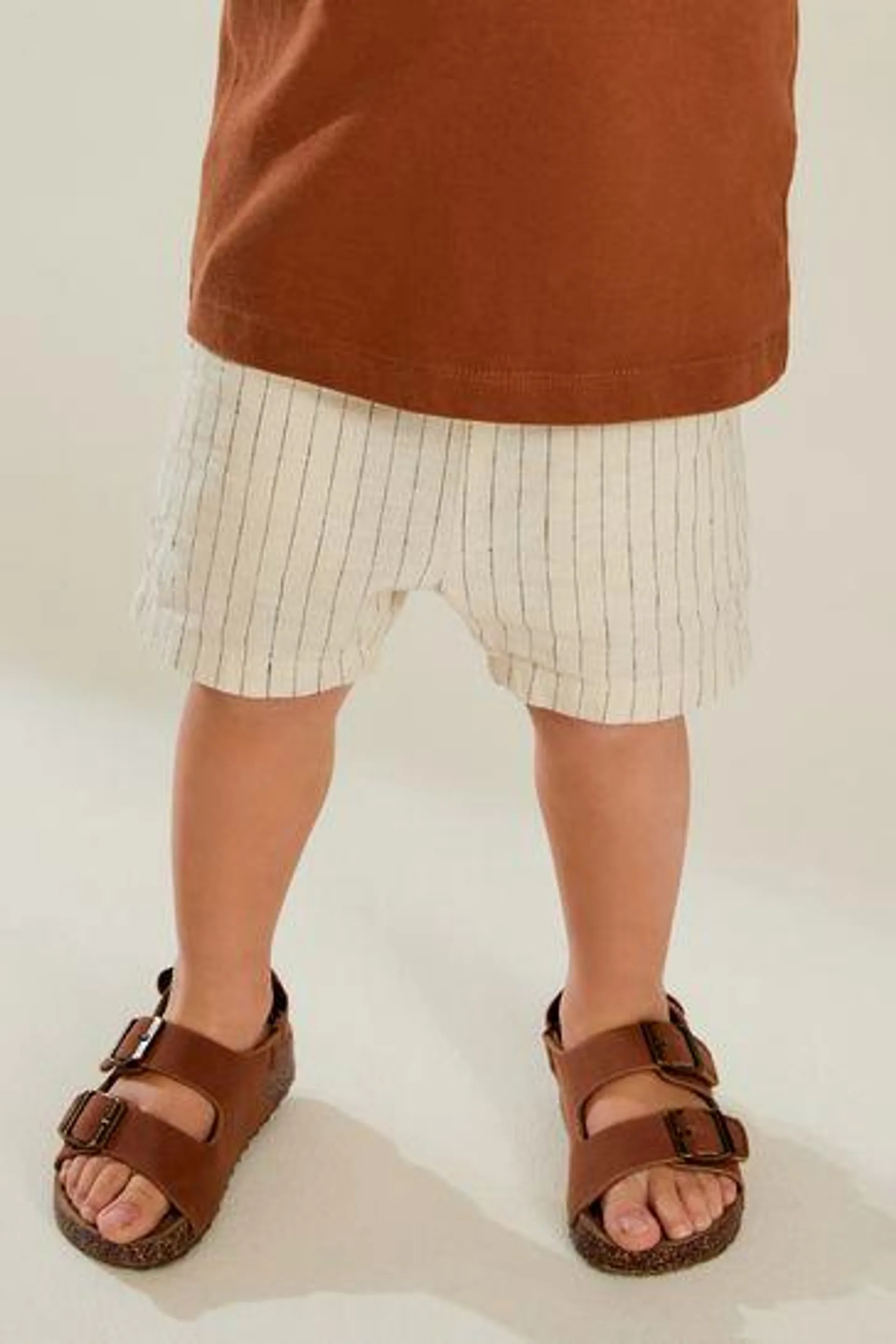 Linen Blend Pull-On Shorts (3mths-7yrs)