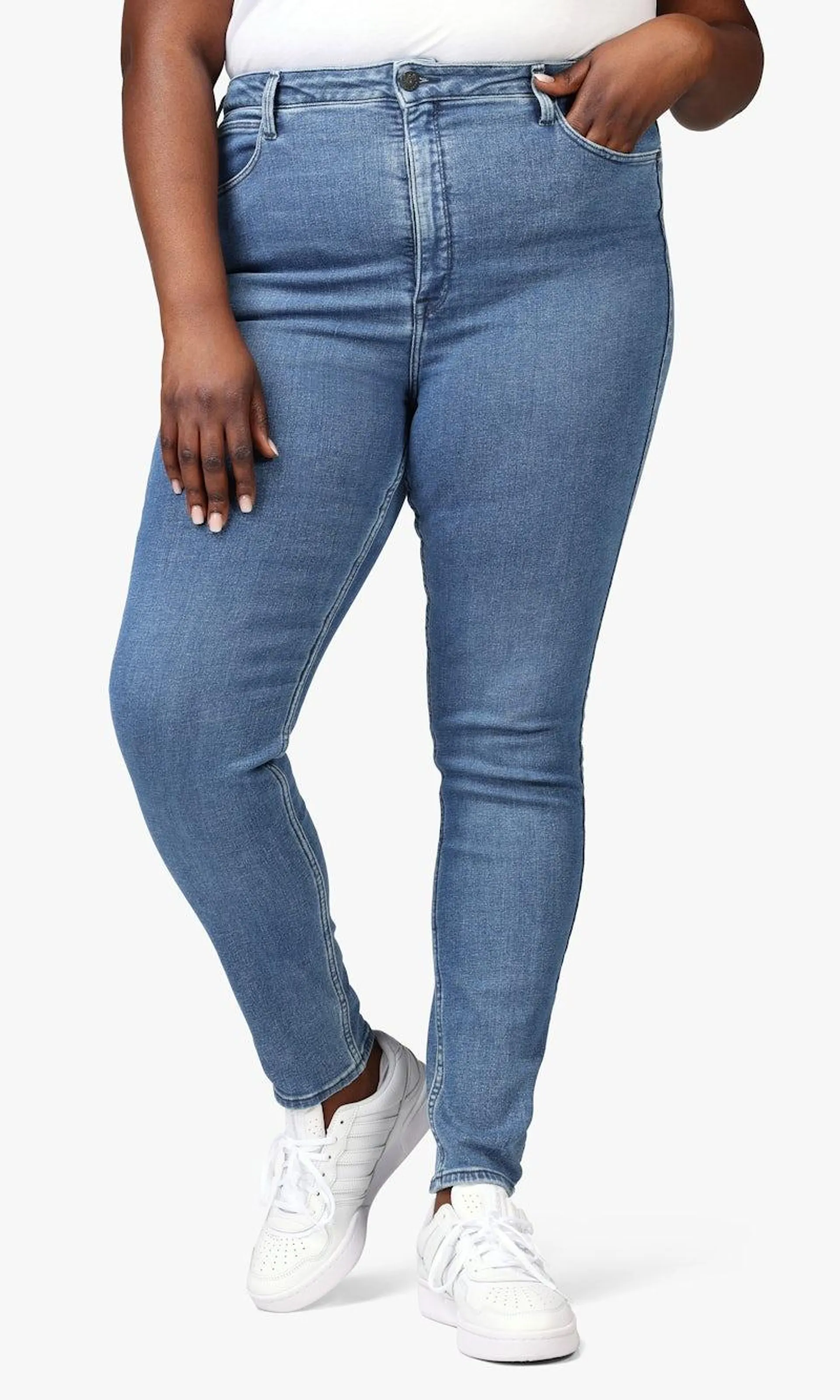 Scarlet High Plus Medium Blå Jeans