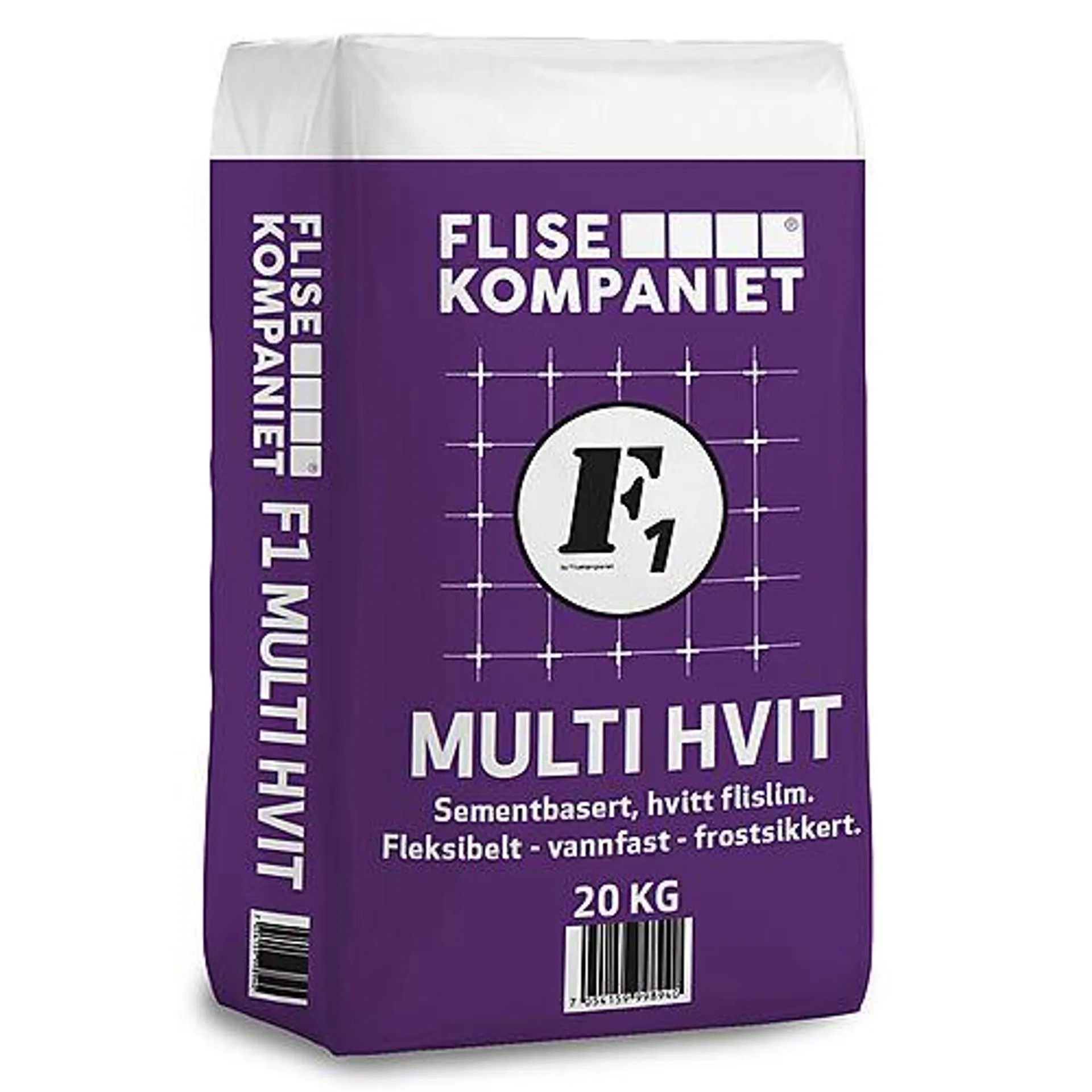 Flislim F1 Multi, Hvit 20 kg