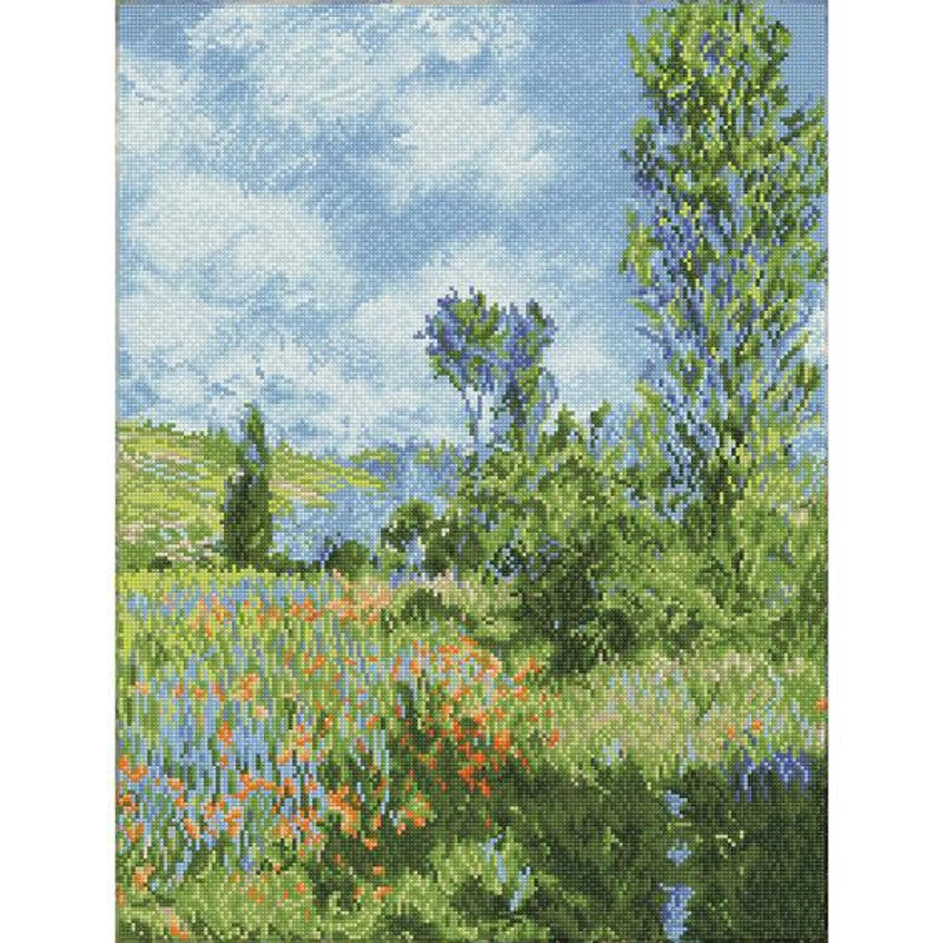 Diamond Dotz View Of Vetheuil – diamond painting, 50×66 cm, 40600 dotz