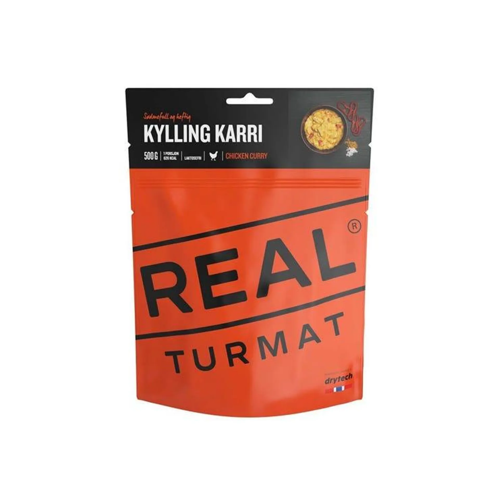 Real Turmat Kylling Karri - 500 gram