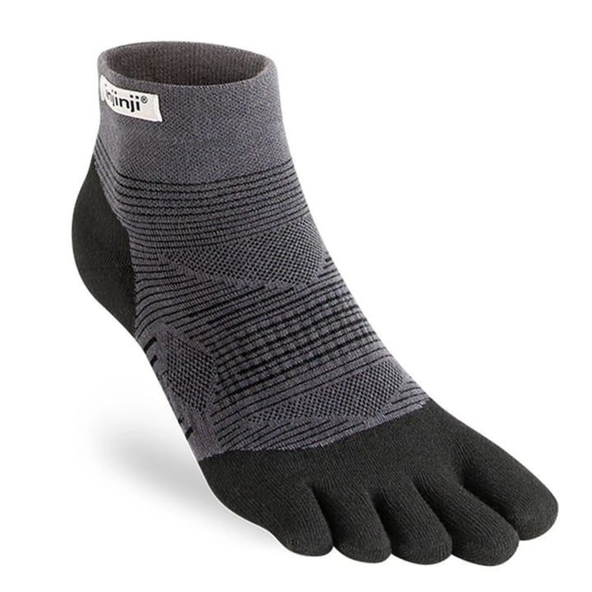 Injinji Sokk W Run Lightweight No-Show Gray
