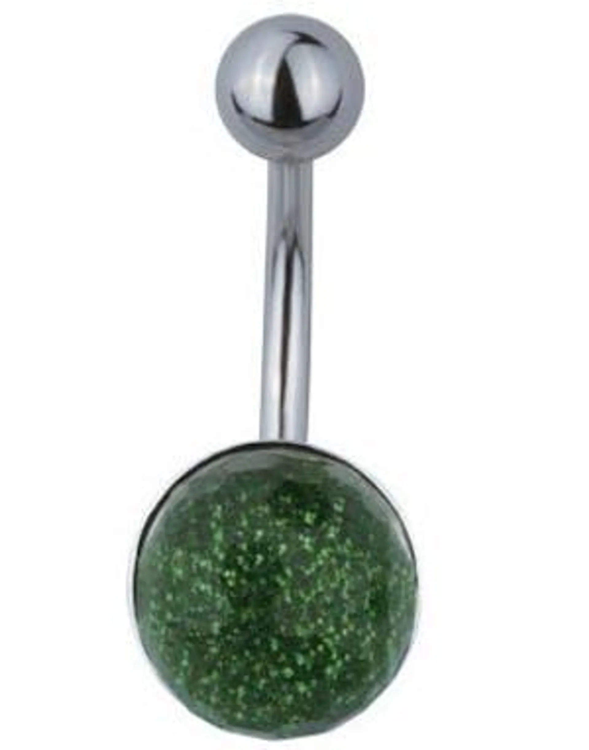 Shadow Stone Belly Piercing - Green