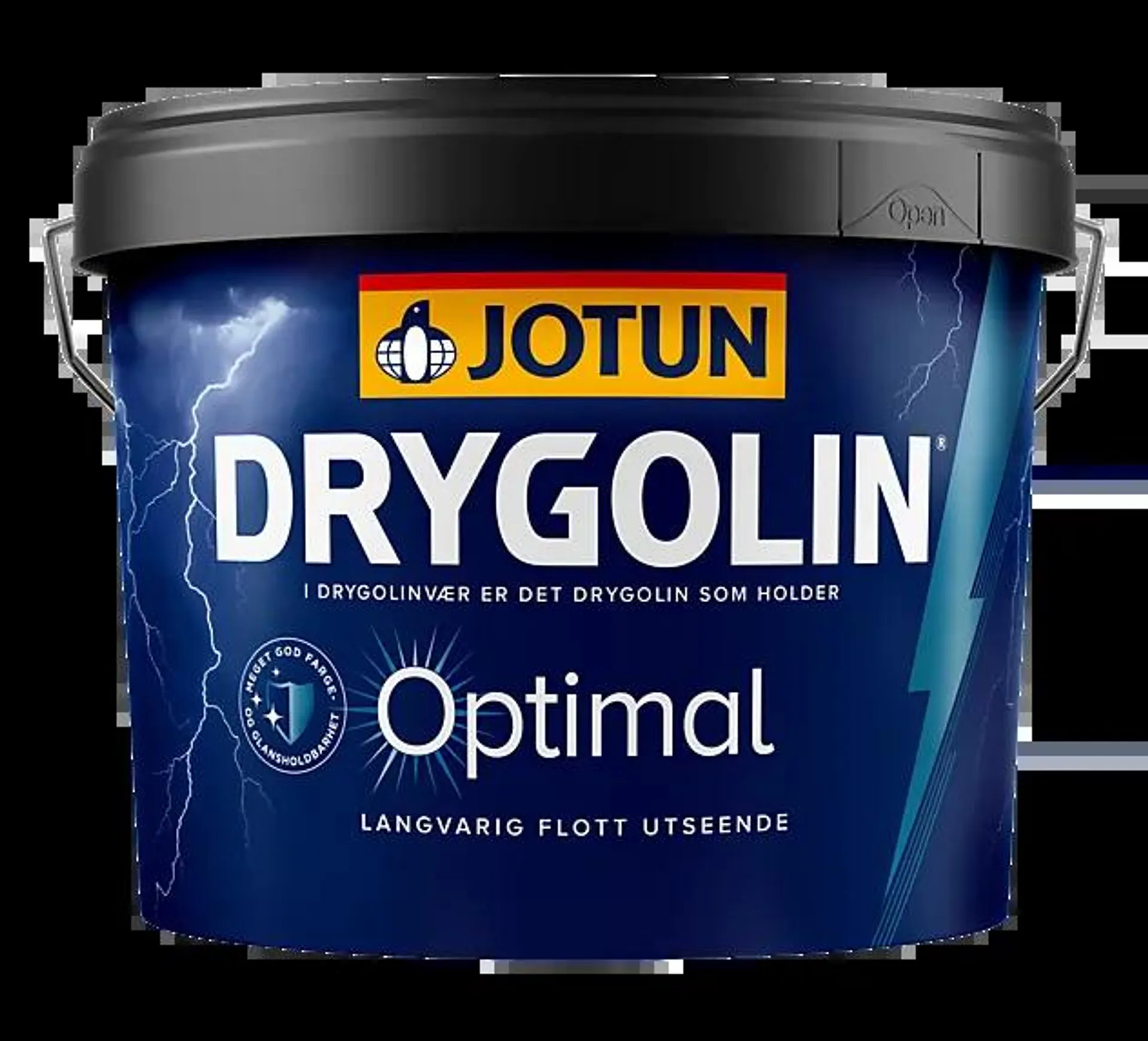 Drygolin optimal maling hvit base 9 liter