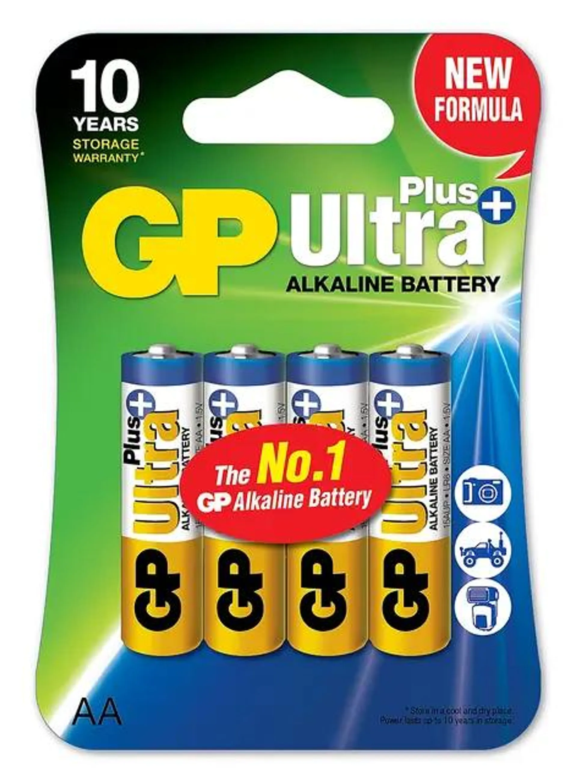 GP Ultra Plus Alkaline AA-batteri