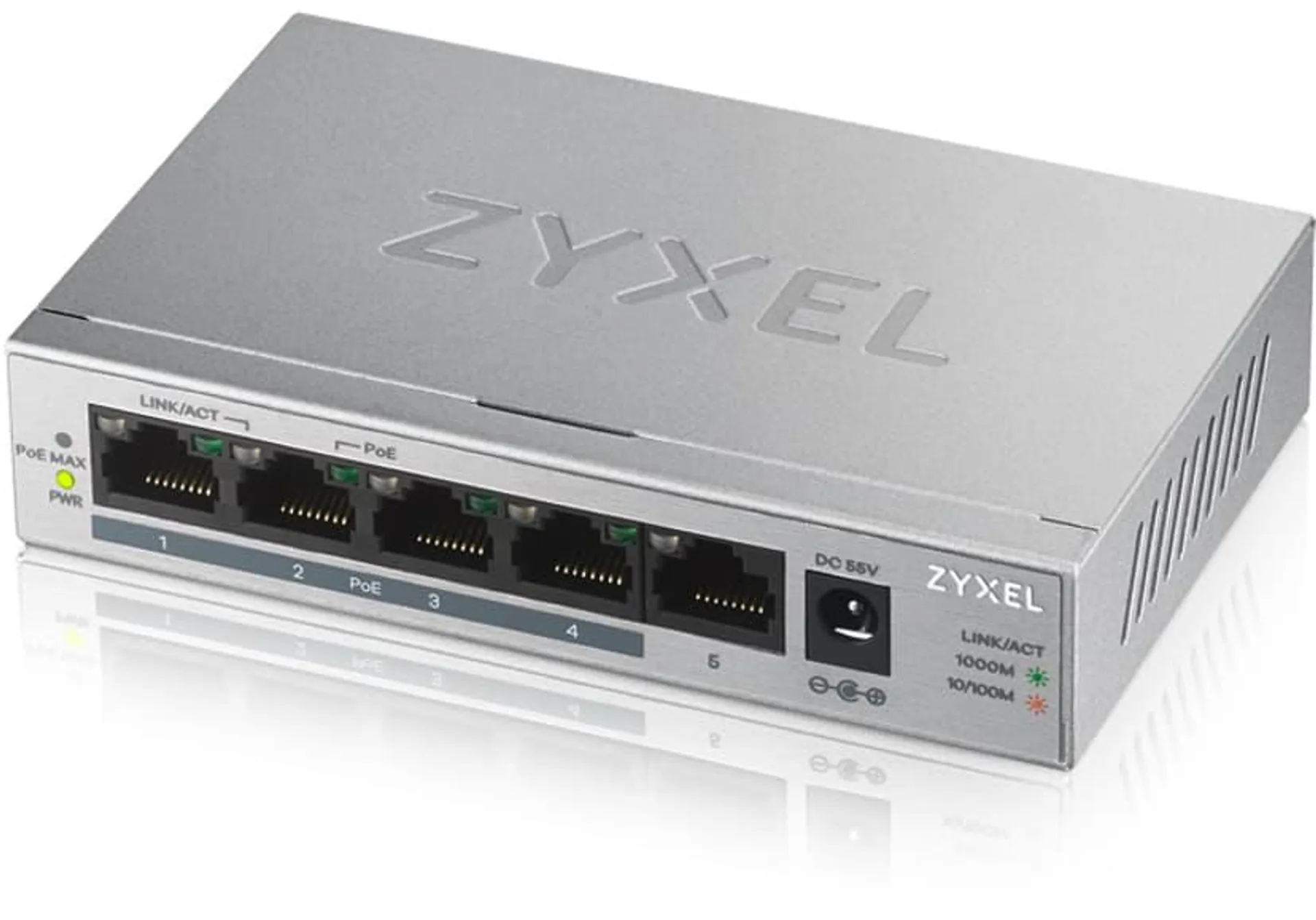 GS1005HP 5-Port Unmanaged PoE 60W Switch