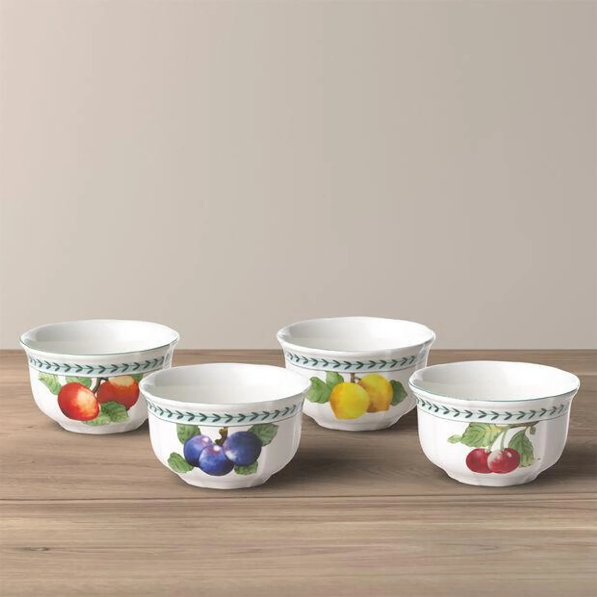 French Garden Modern Fruits bowl 4-piece set