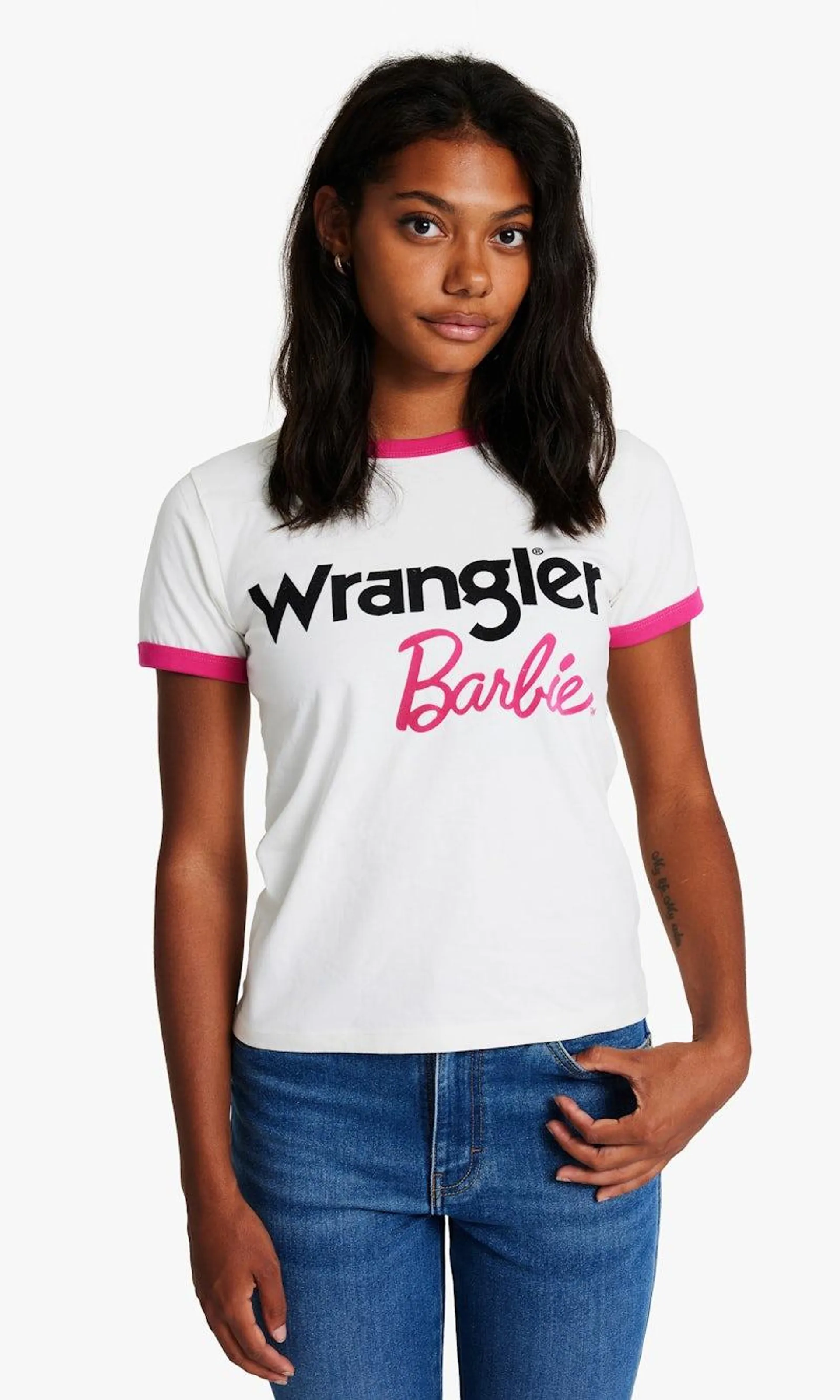 Ringer Barbie Hvit T-Skjorte