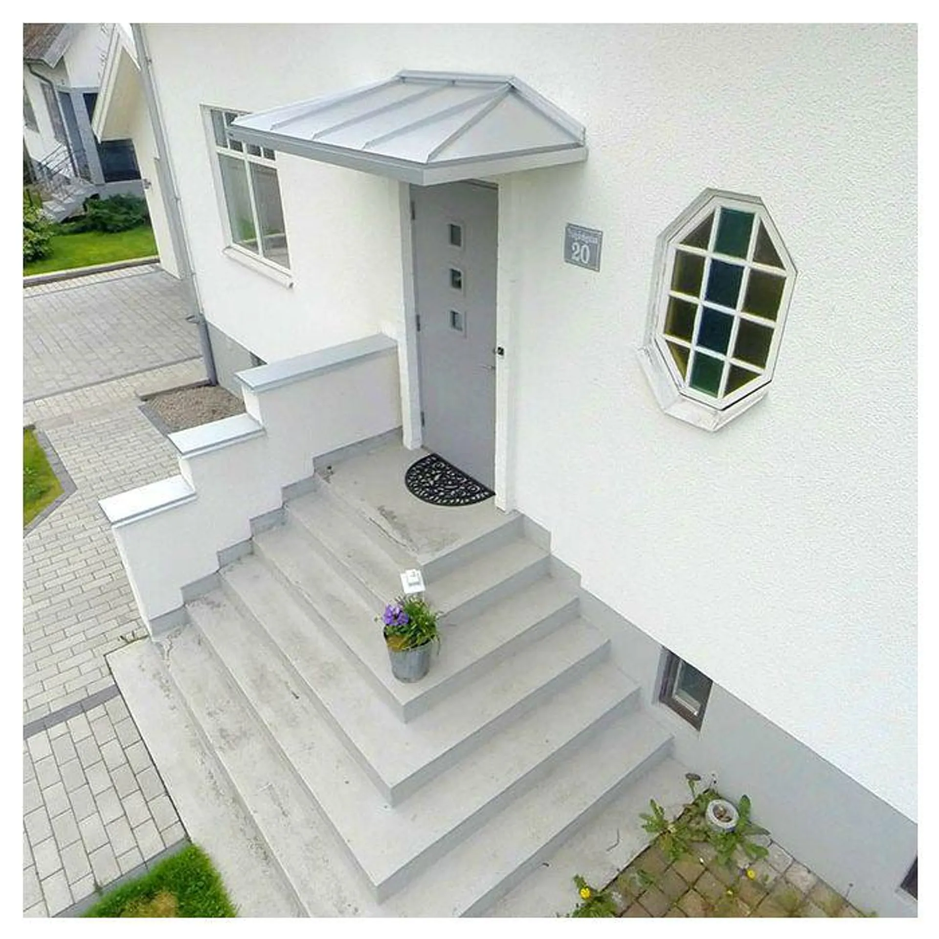 Entrétak Hipped Designtak