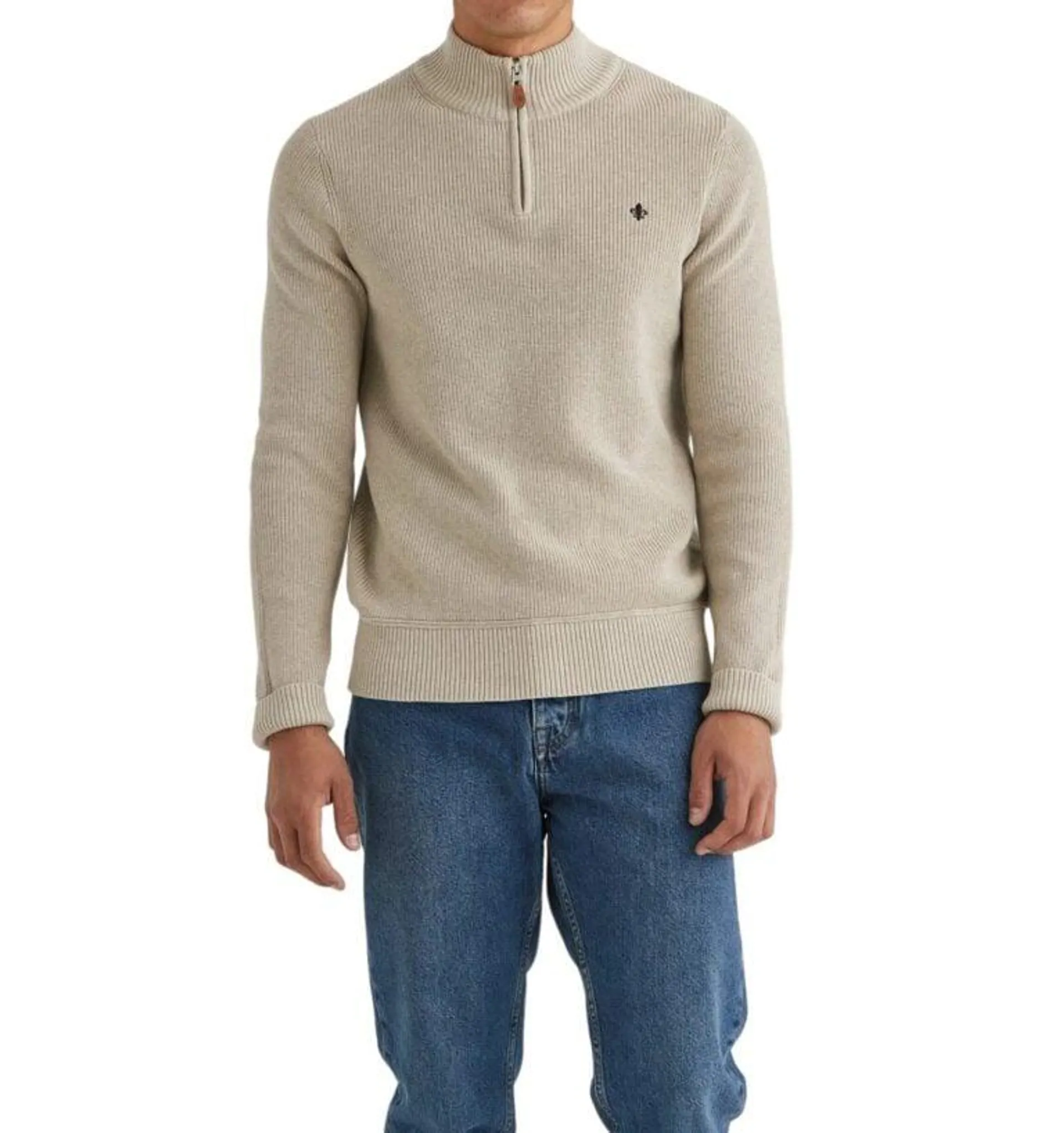 Bernard Half Zip – Khaki
