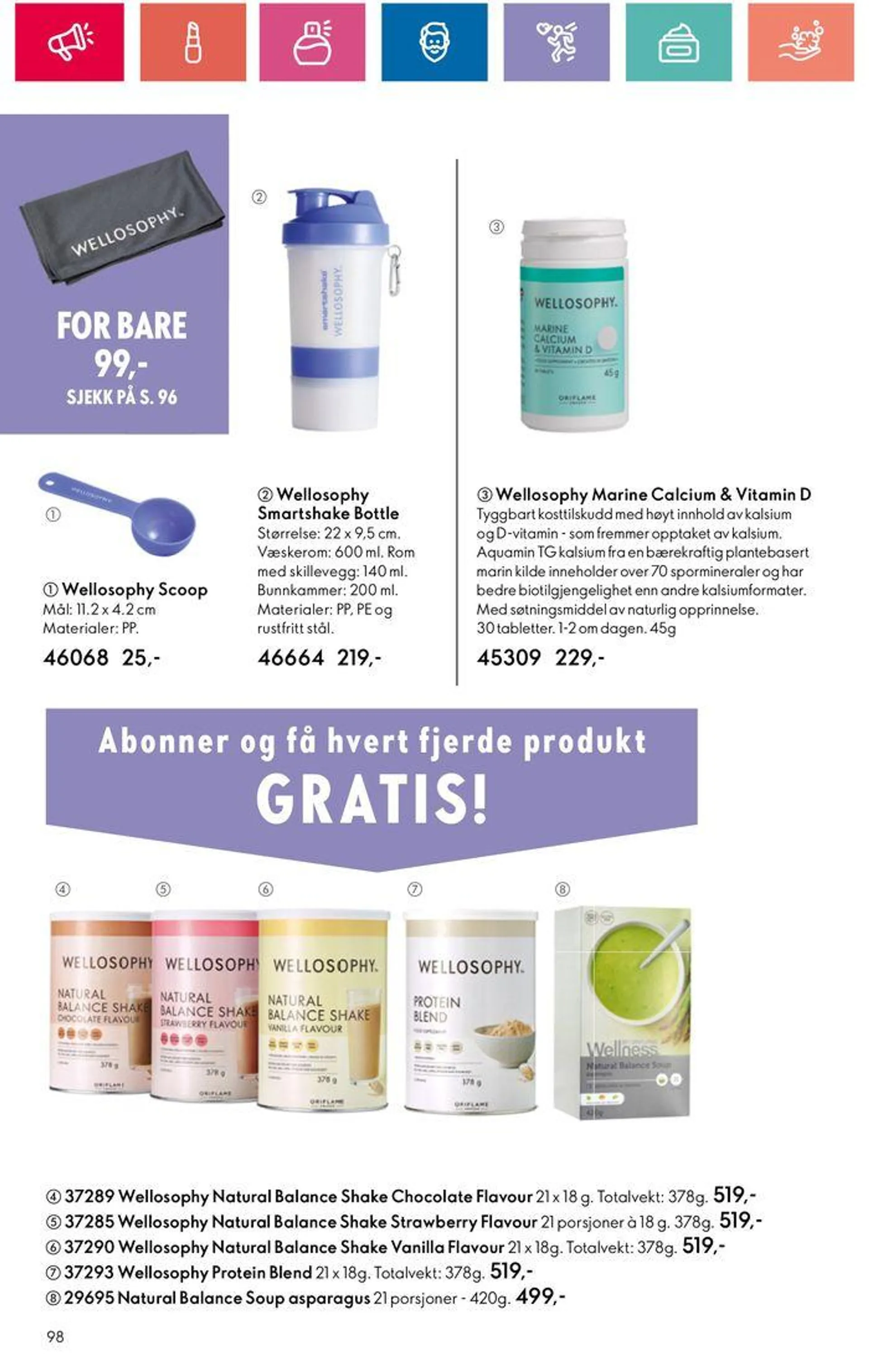 ORIFLAME Kundeavis fra 20. juni til 4. juli 2024 - kundeavisside 98