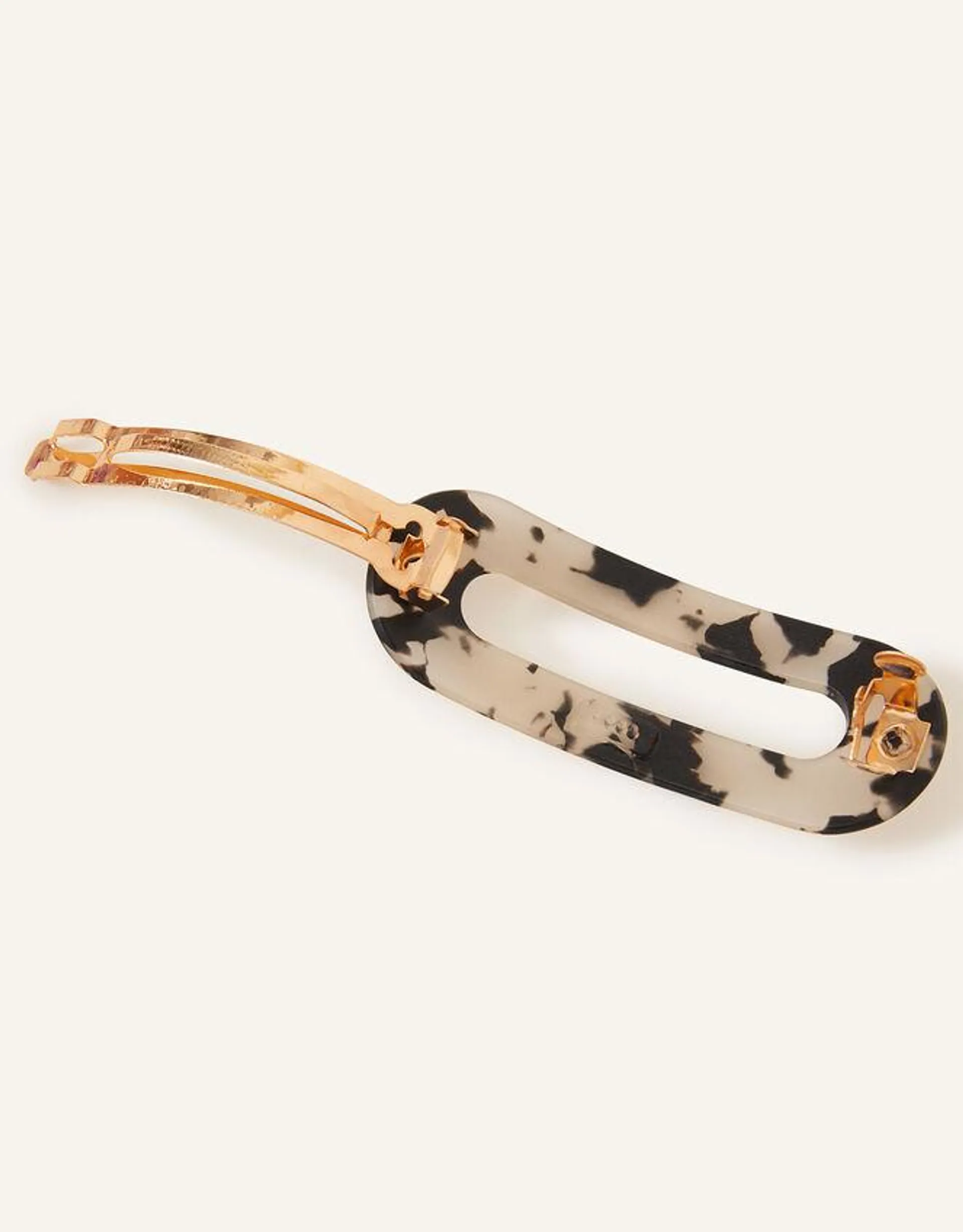 Oval Resin Barrette Clip