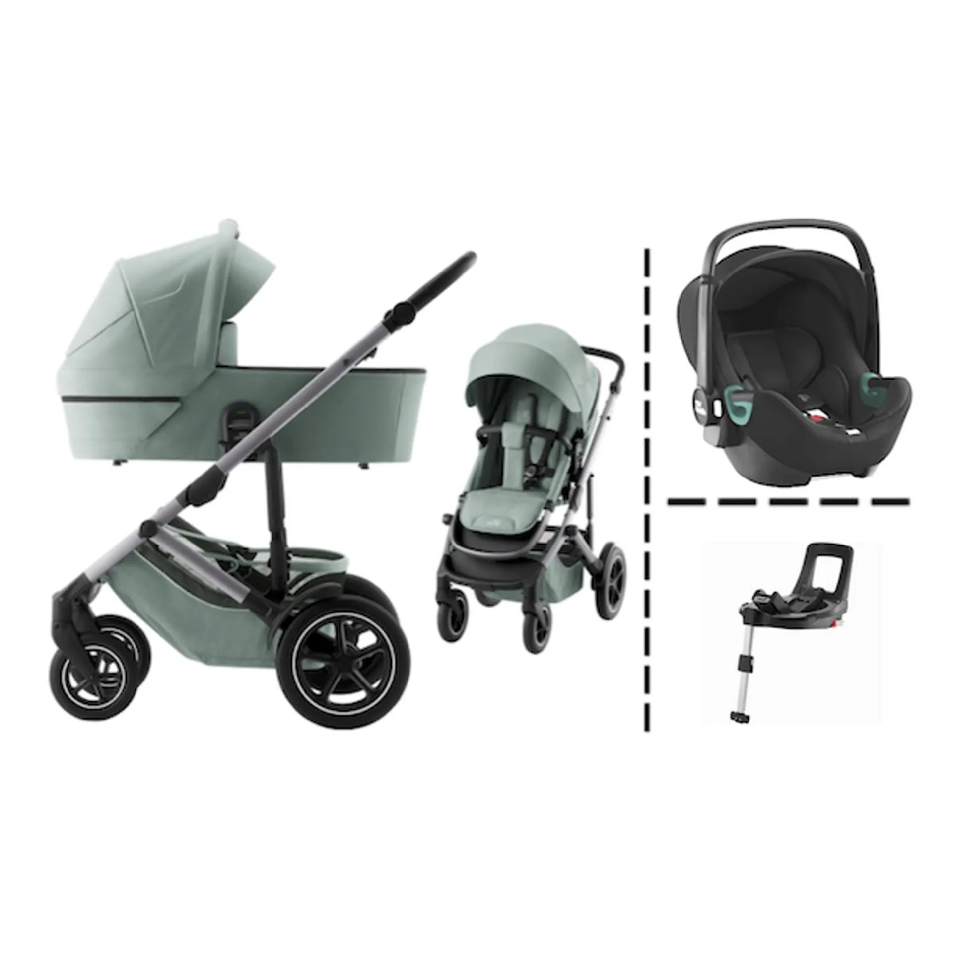 Britax | Smile 5Z | Kombivogn + BABY-SAFE 3 i-Size & Base | Jade Green