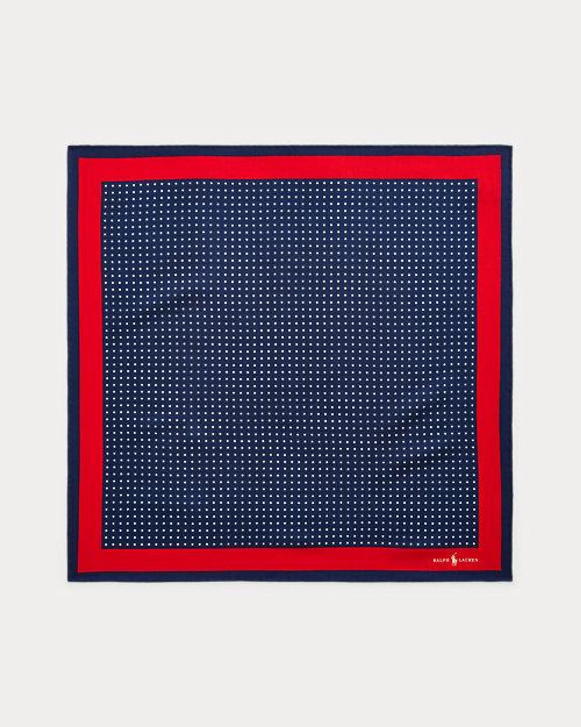 Polka-Dot Wool-Silk Bandana