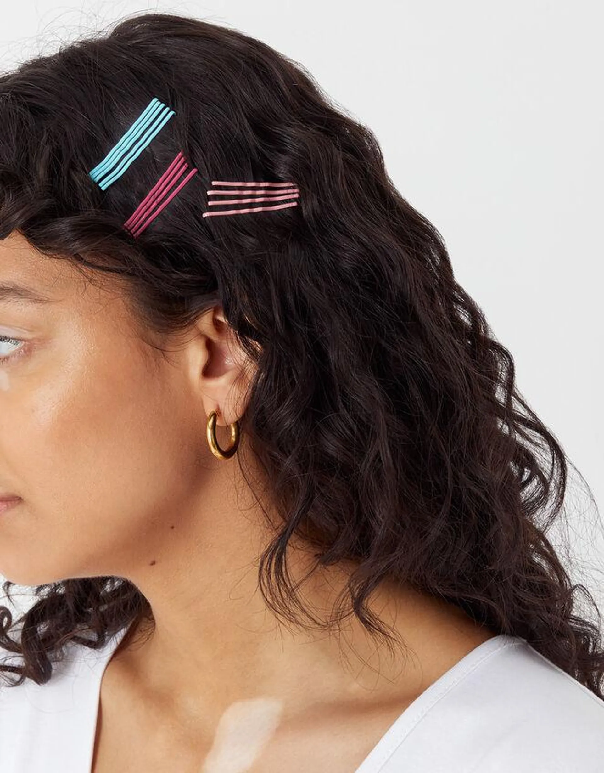 Coloured Kirby Hair Grips 30 Pack