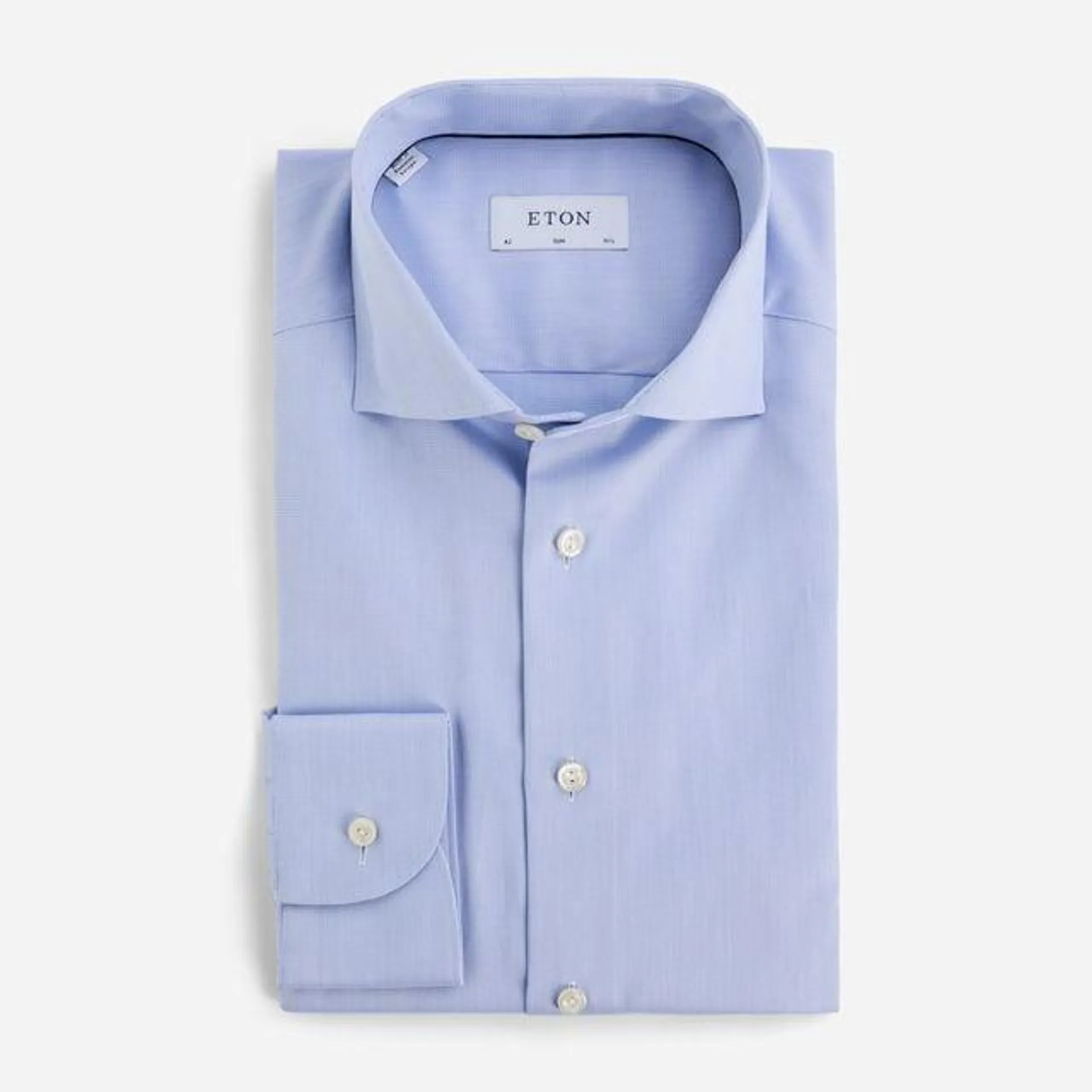 Slim Signature Dobby Shirt - Blue