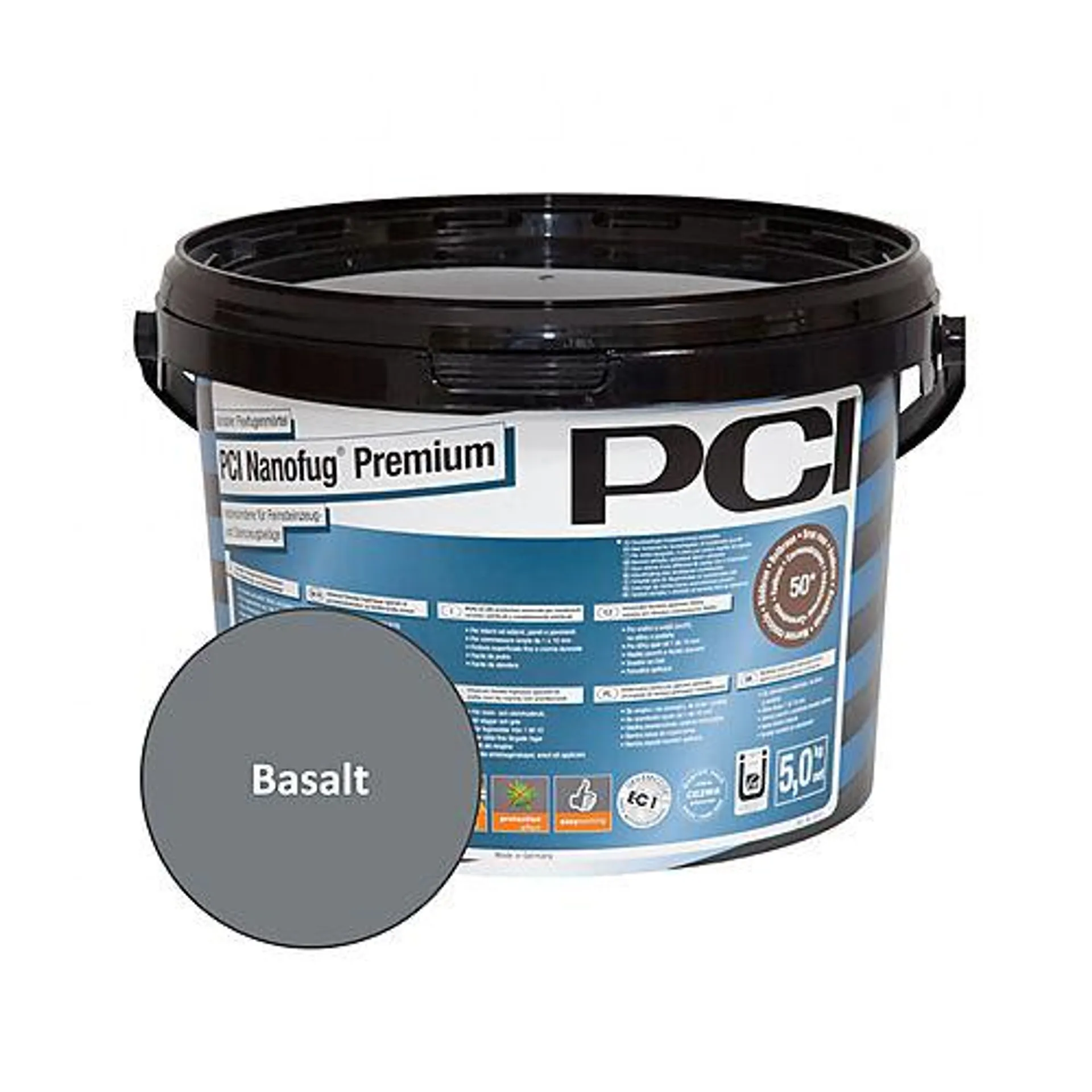 Sementbasert universal fugemasse Nanofug® Premium, Basalt 5 kg