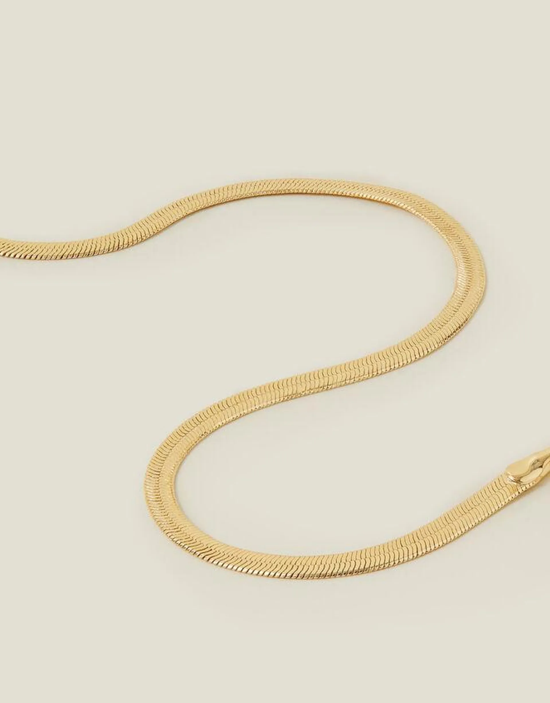 14ct Gold-Plated Omega Chain Anklet