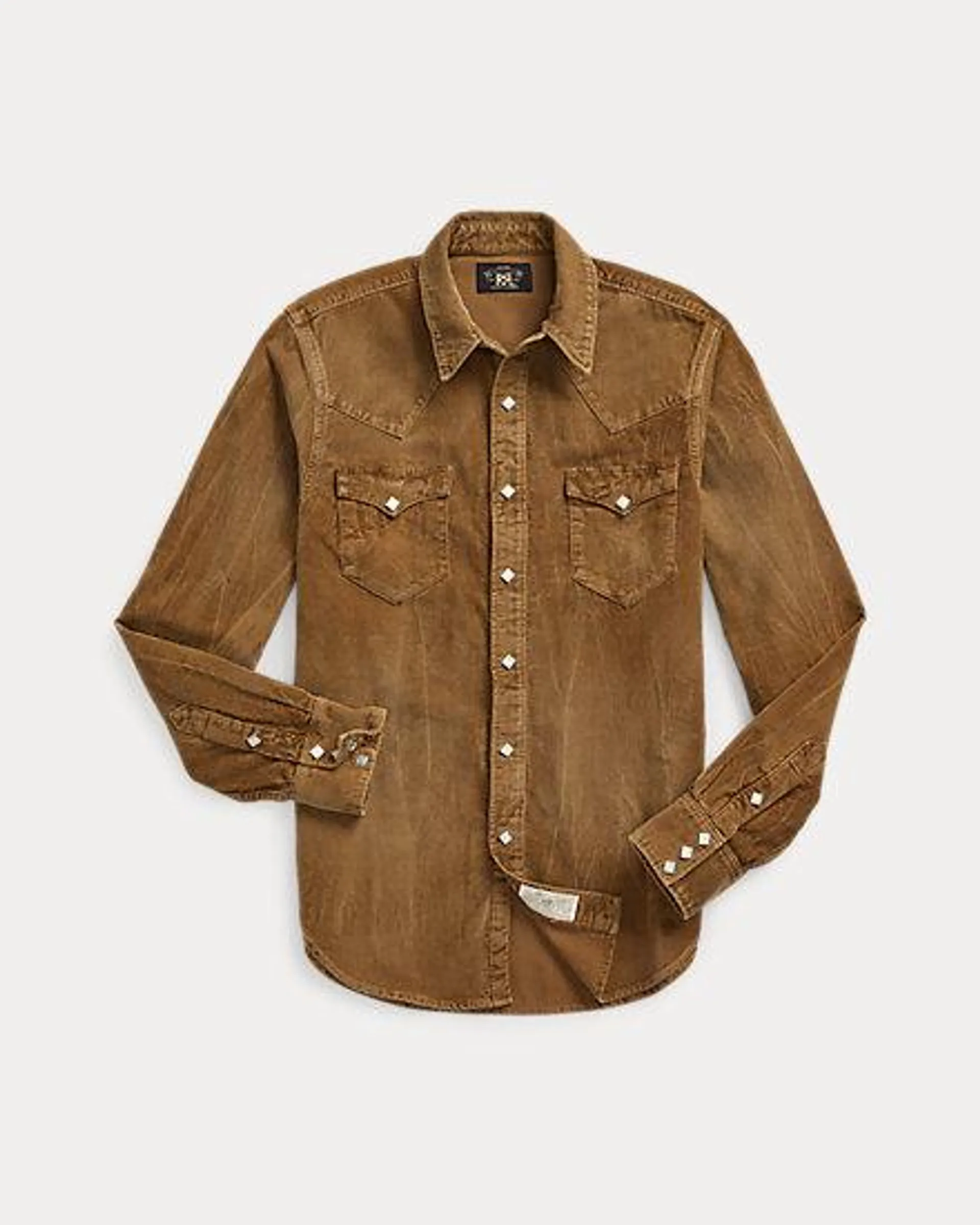 Slim Fit Corduroy Western Shirt