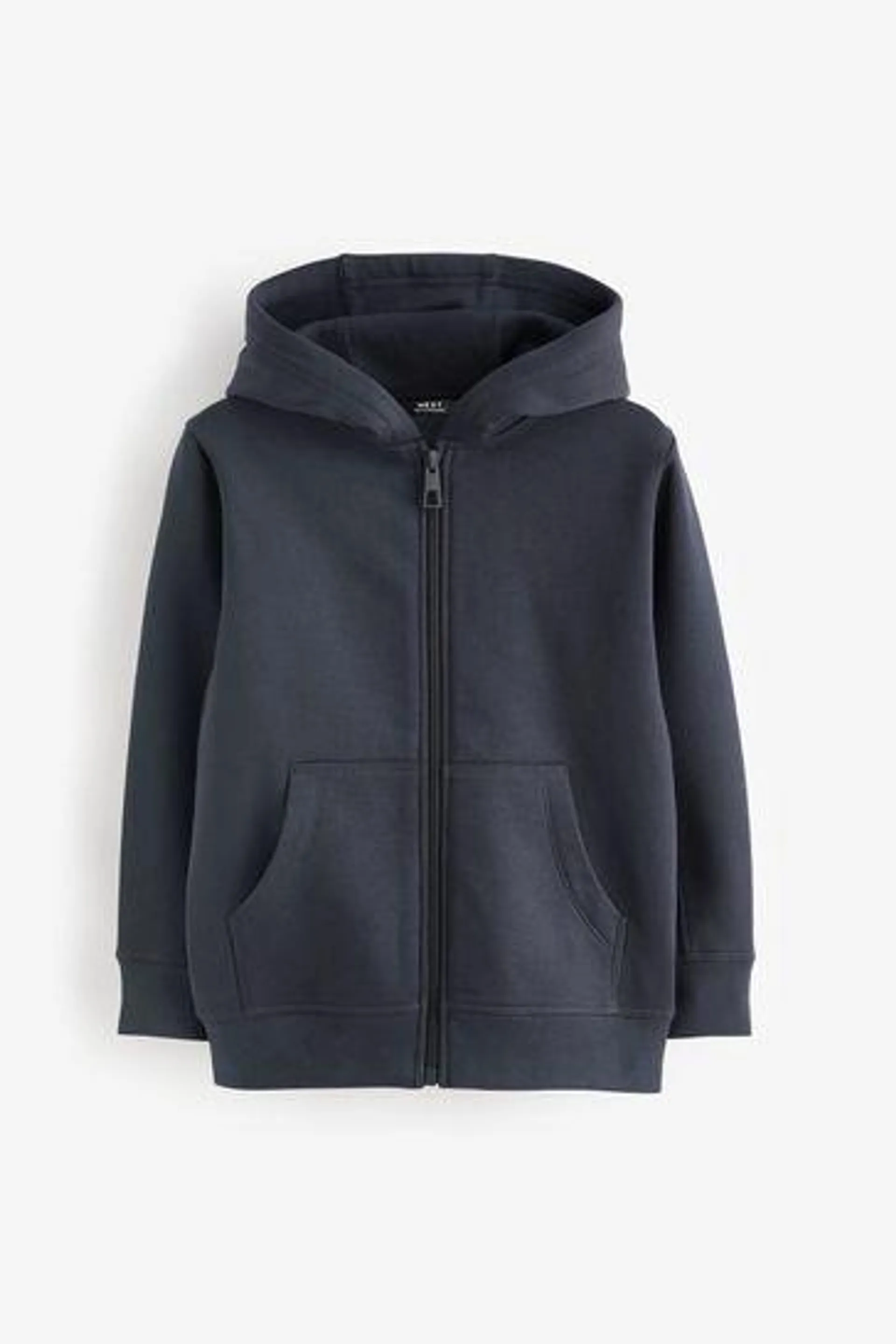 Plain Zip Through Hoodie (3-16yrs)