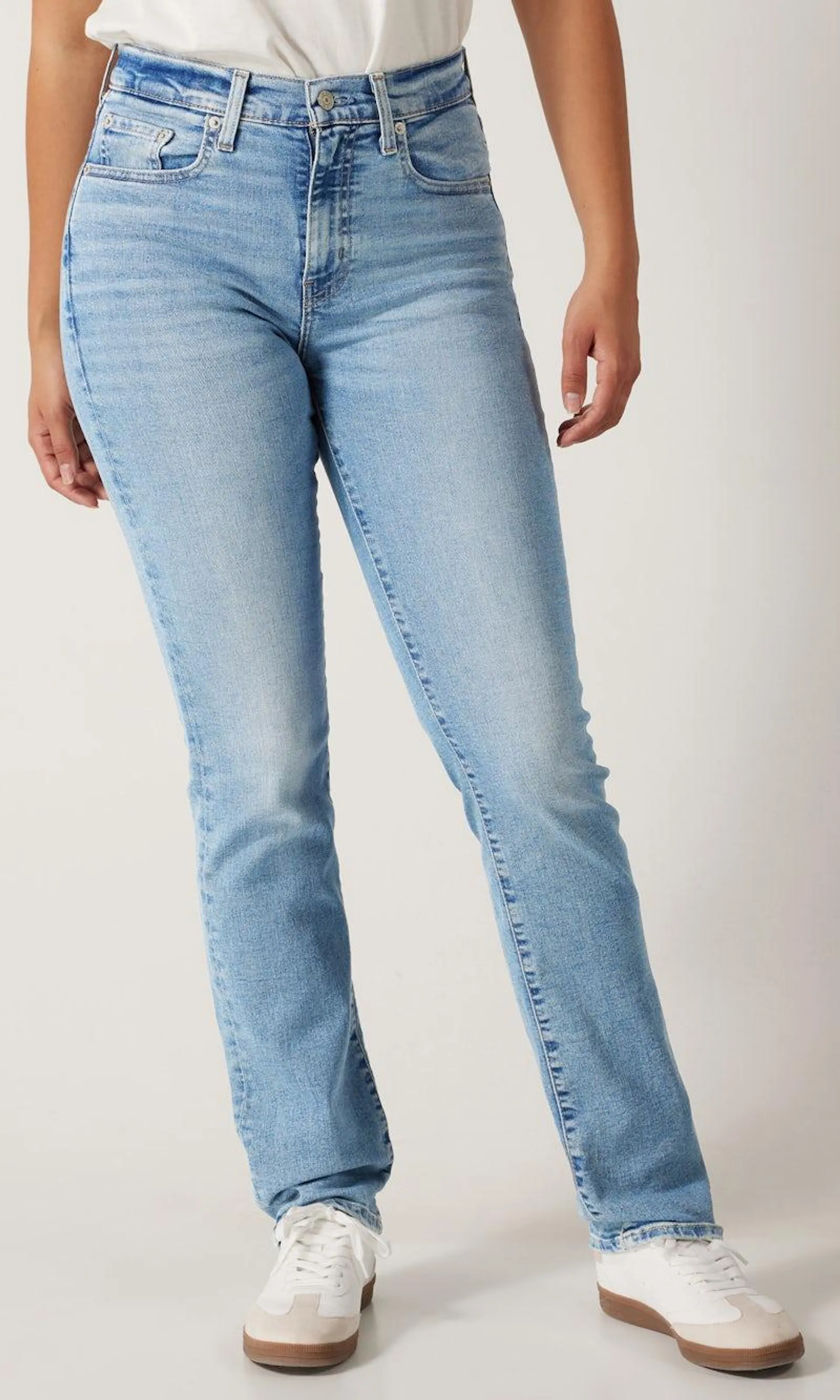 724™ High Rise Straight Lys Blå Jeans