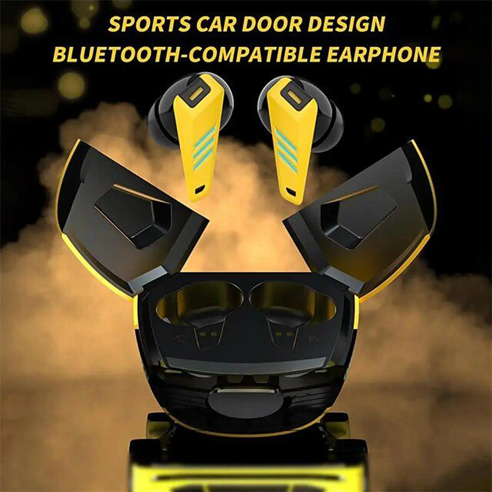 trådløse headset gaming øretelefoner bass støyreduserende øreplugger hifi stereo handsfree tws vanntette in-ear hi-fi stereo trådløse øreplugger sports life hodetelefoner gaming headset for