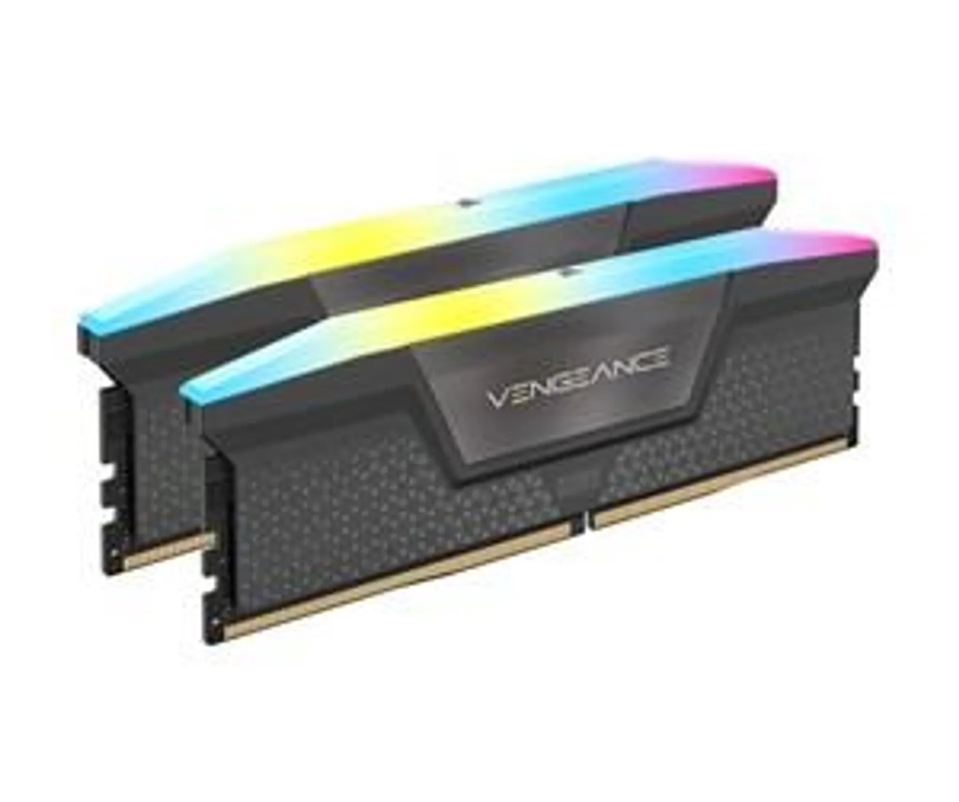 Corsair Vengeance RGB DDR5-5200 - 32GB - CL40 - Dual Channel (2 stk) - AMD EXPO - Grå med RGB