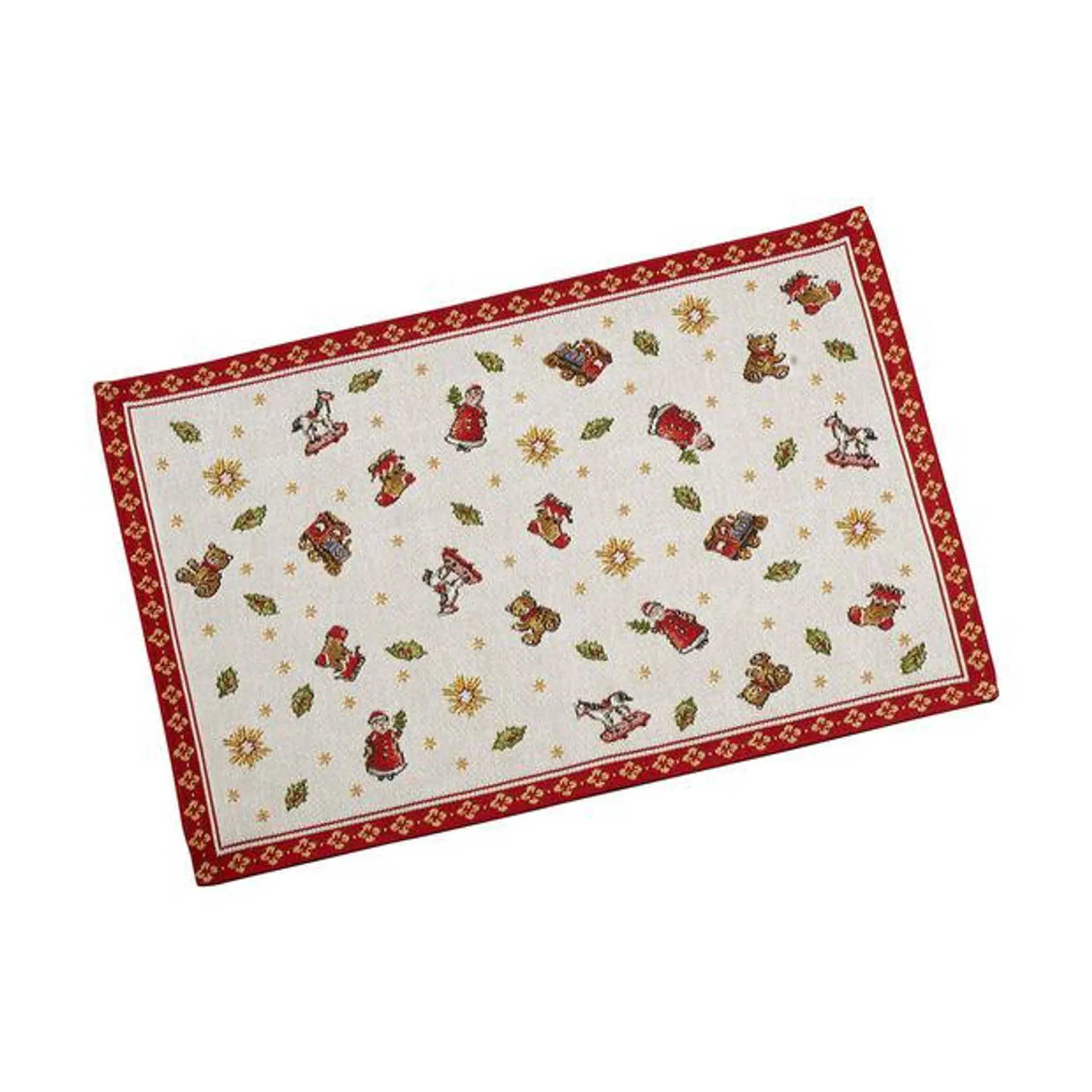 Toy's Delight Gobelin placemat toys, red/multicoloured, 32 x 48 cm