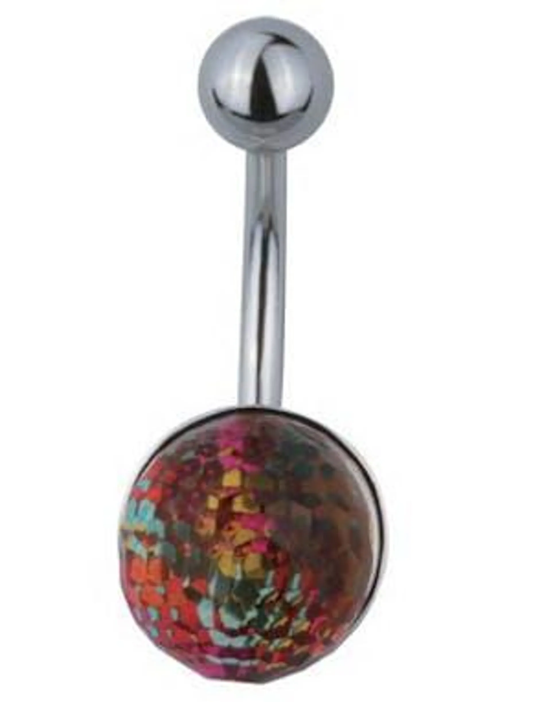 Shadow Stone Belly Piercing - Rainbow