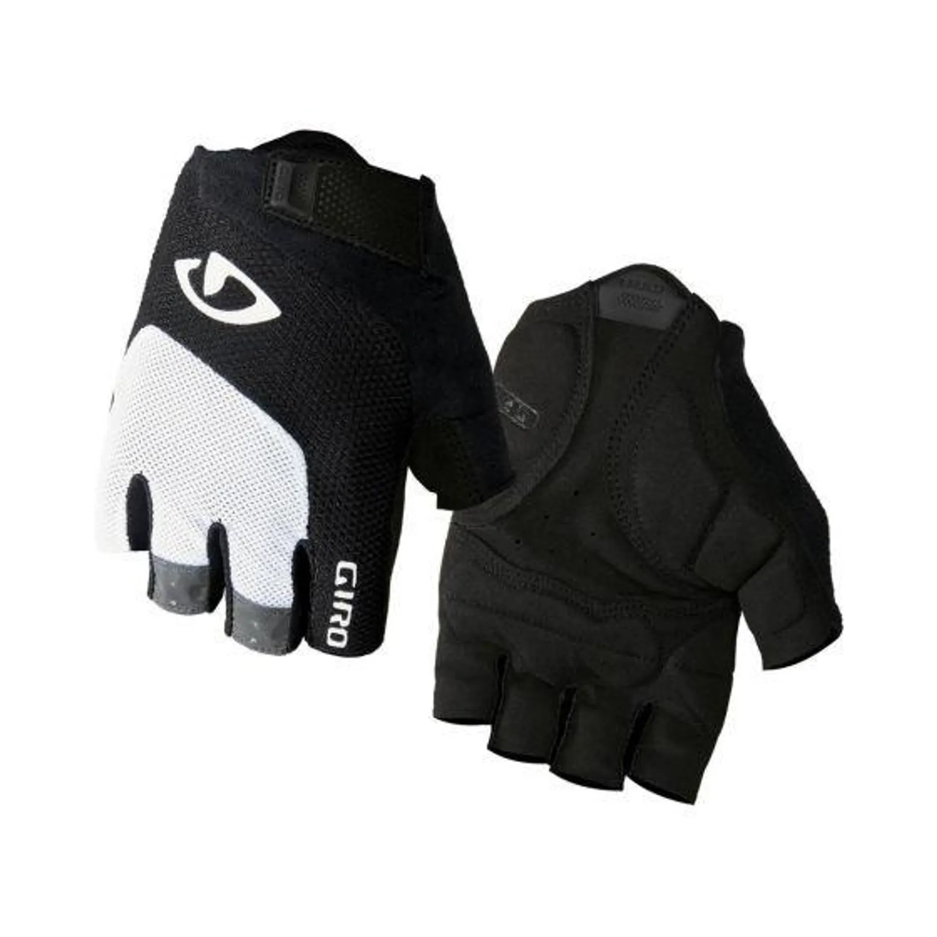 Giro Bravo Gel, Hvit/Sort, Sykkelhanske