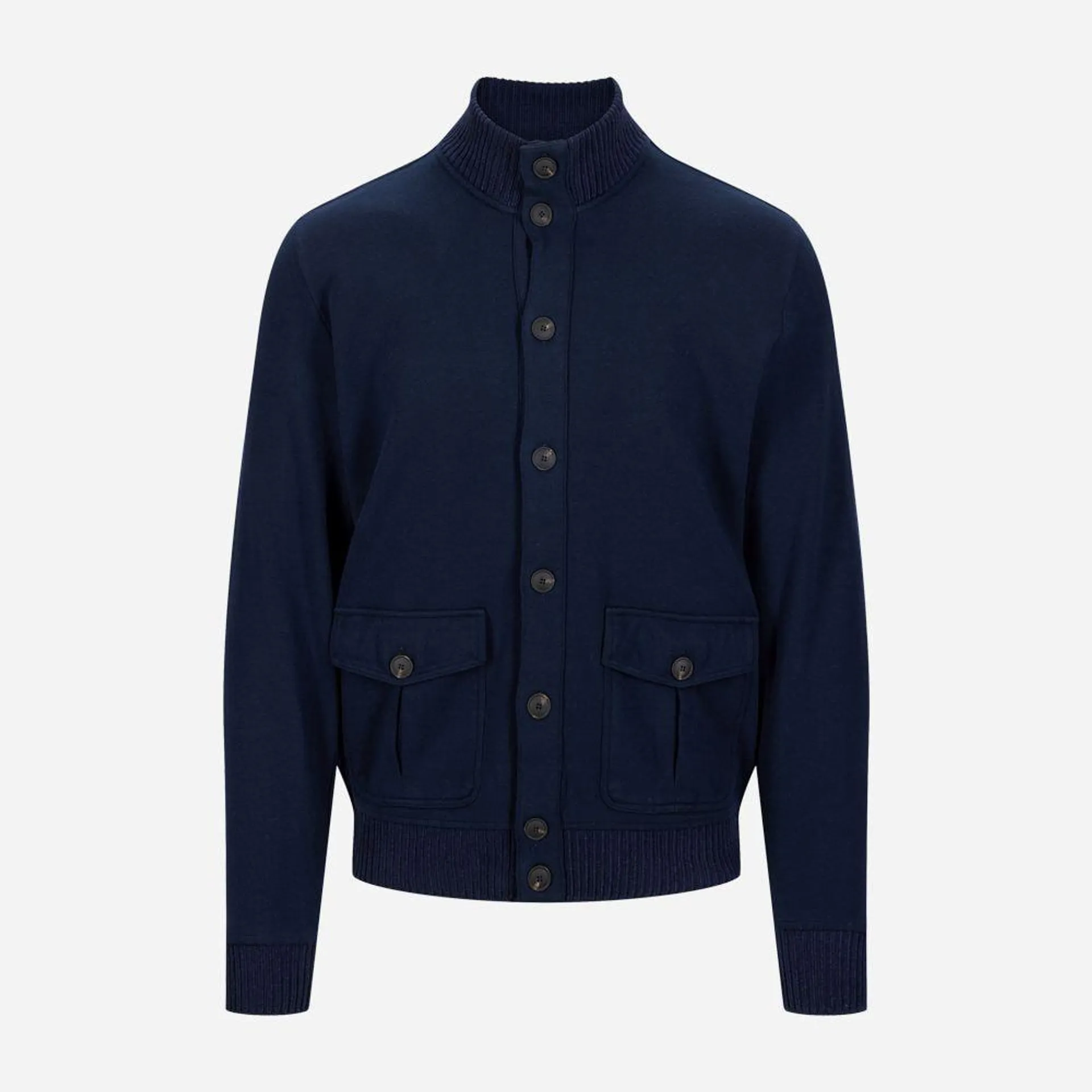 Bomber Jacket Cotton - Navy