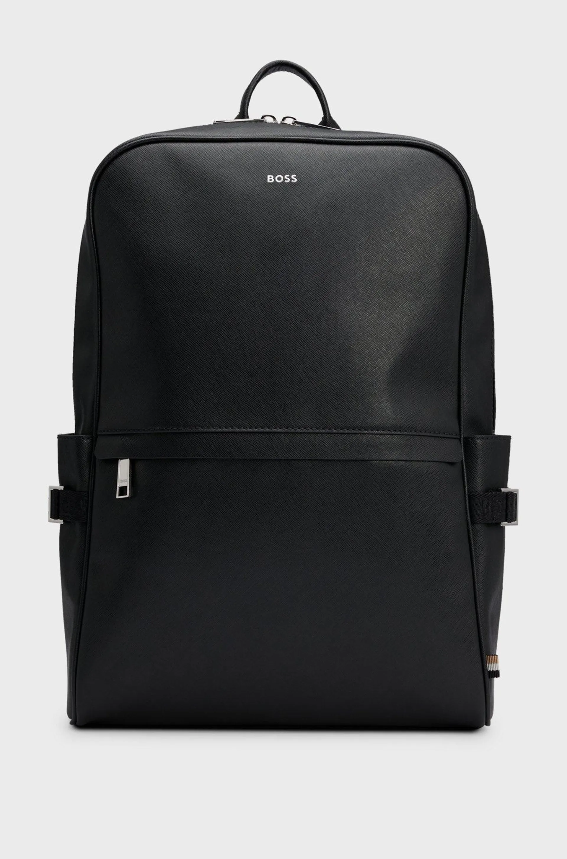 Backpack with signature stripe and logo detail