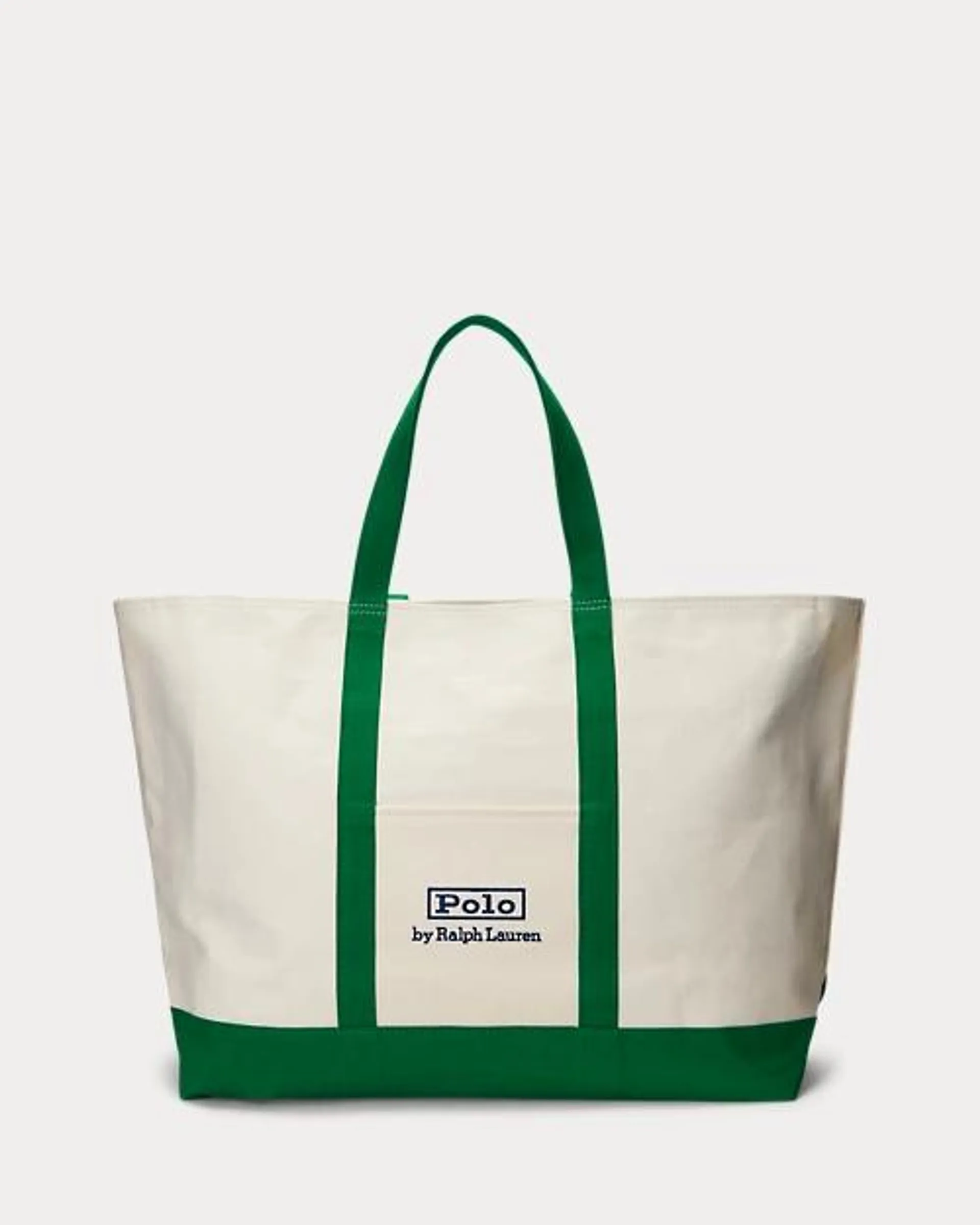 Logo-Embroidered Canvas Tote