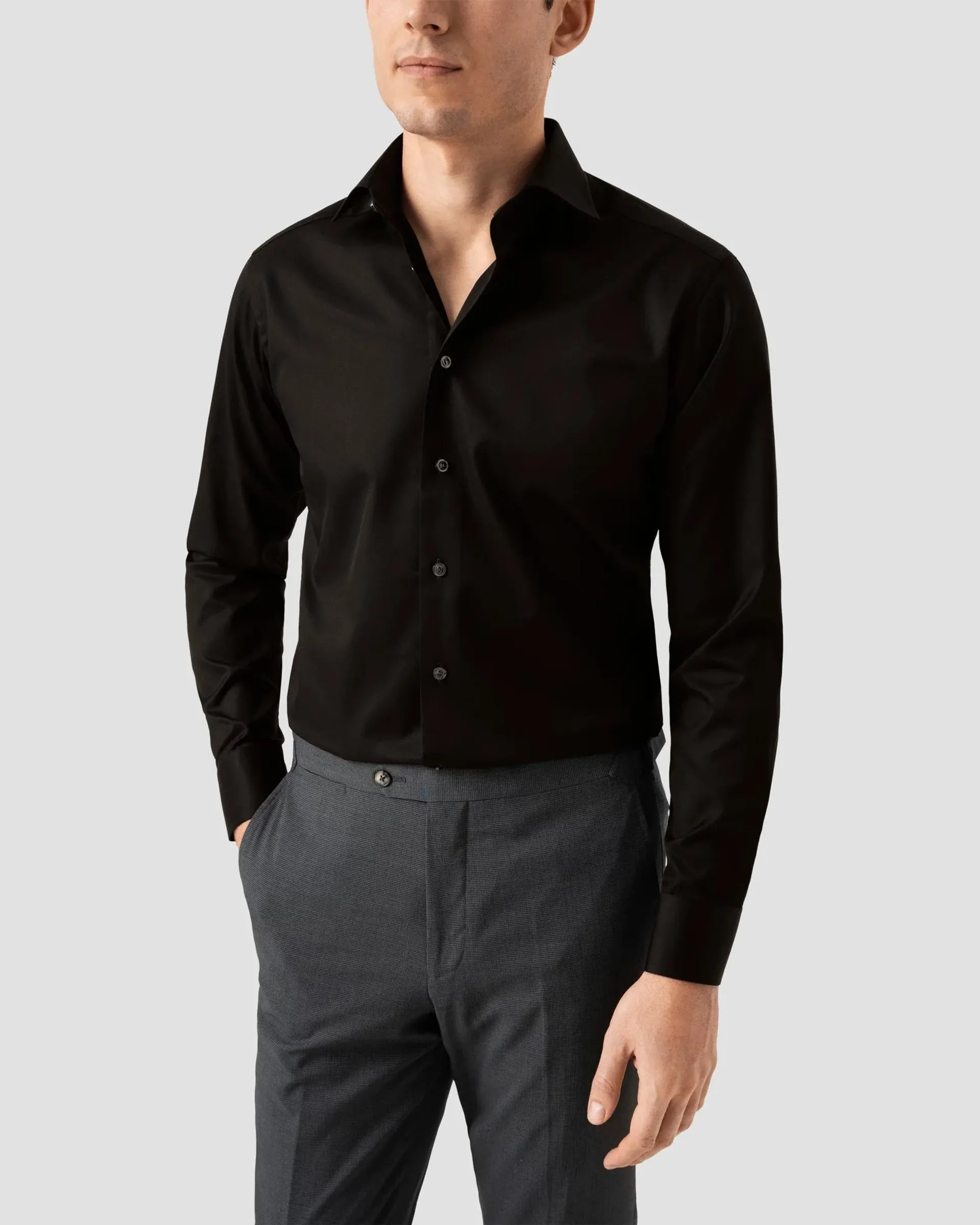 Black Signature Twill Shirt