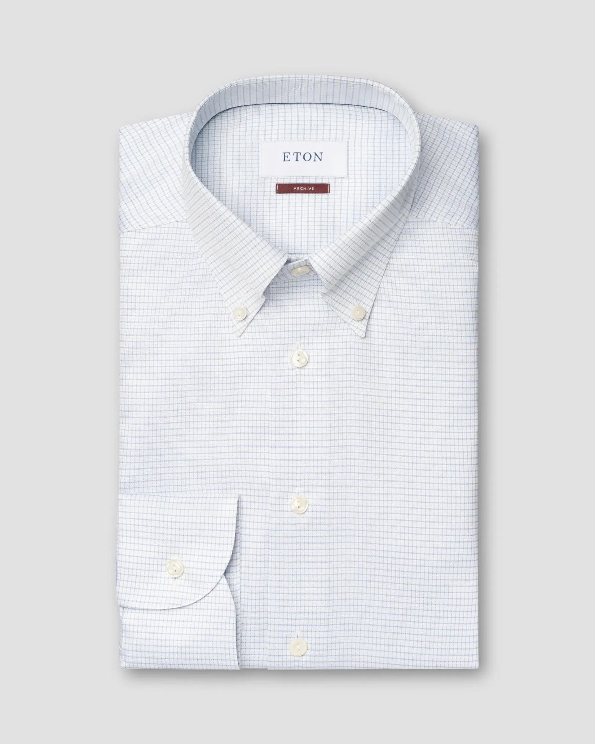 Light Blue Checked Signature Twill Shirt