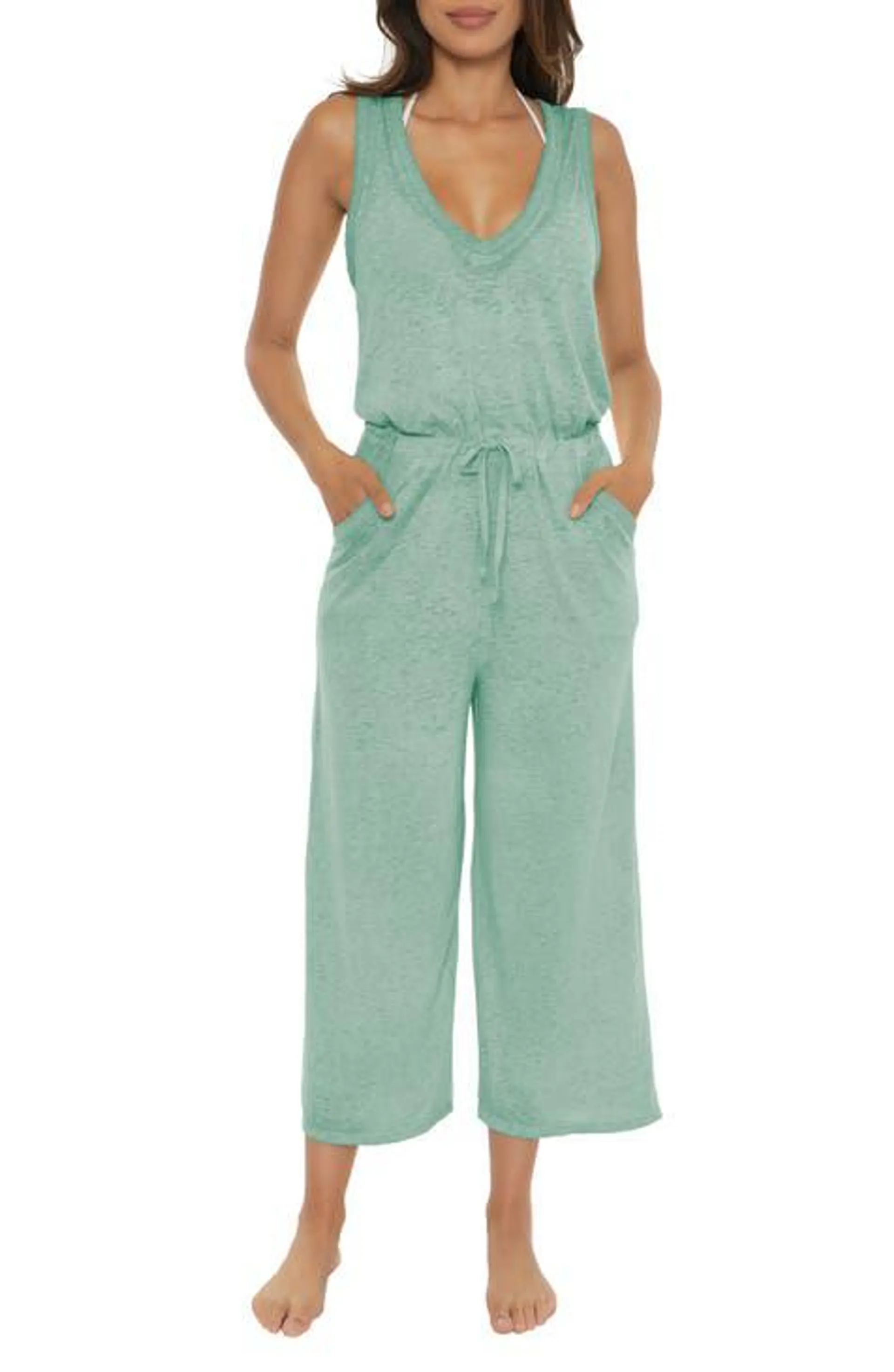 Beach Date Wide Leg Cover-Up Jumpsuit