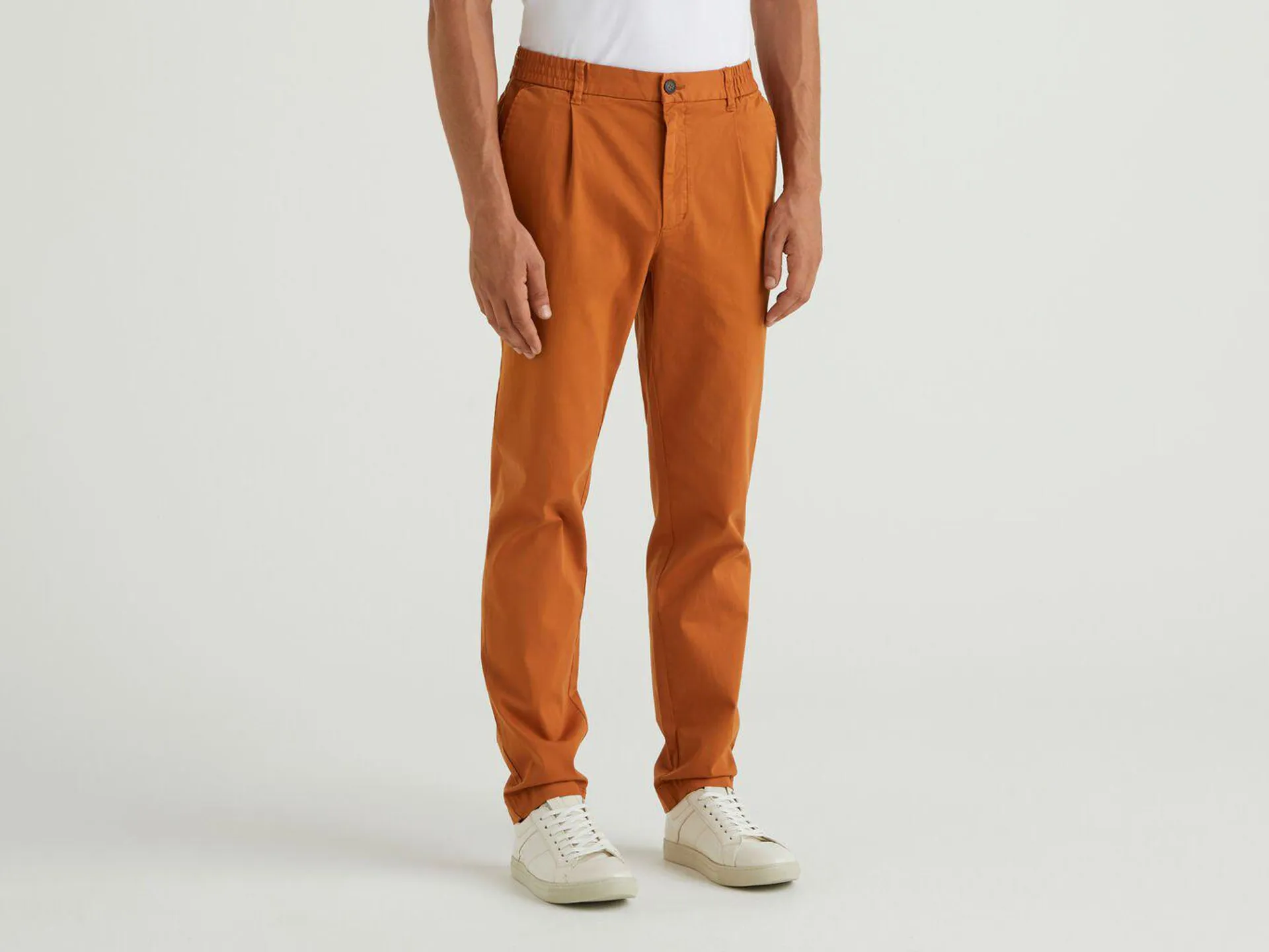 Benetton Stretch Carrot Fit Bukse Herre Brune | Norge-2547986