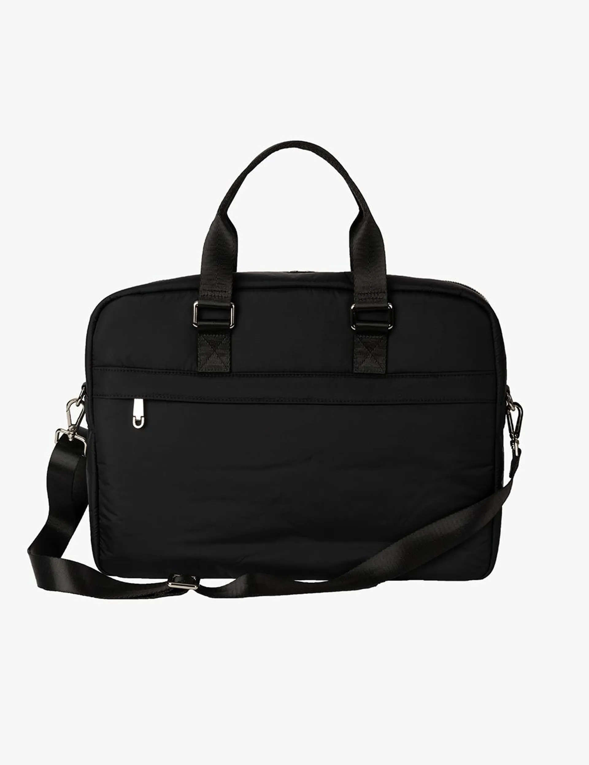 Padded Laptop Messenger Bag Black