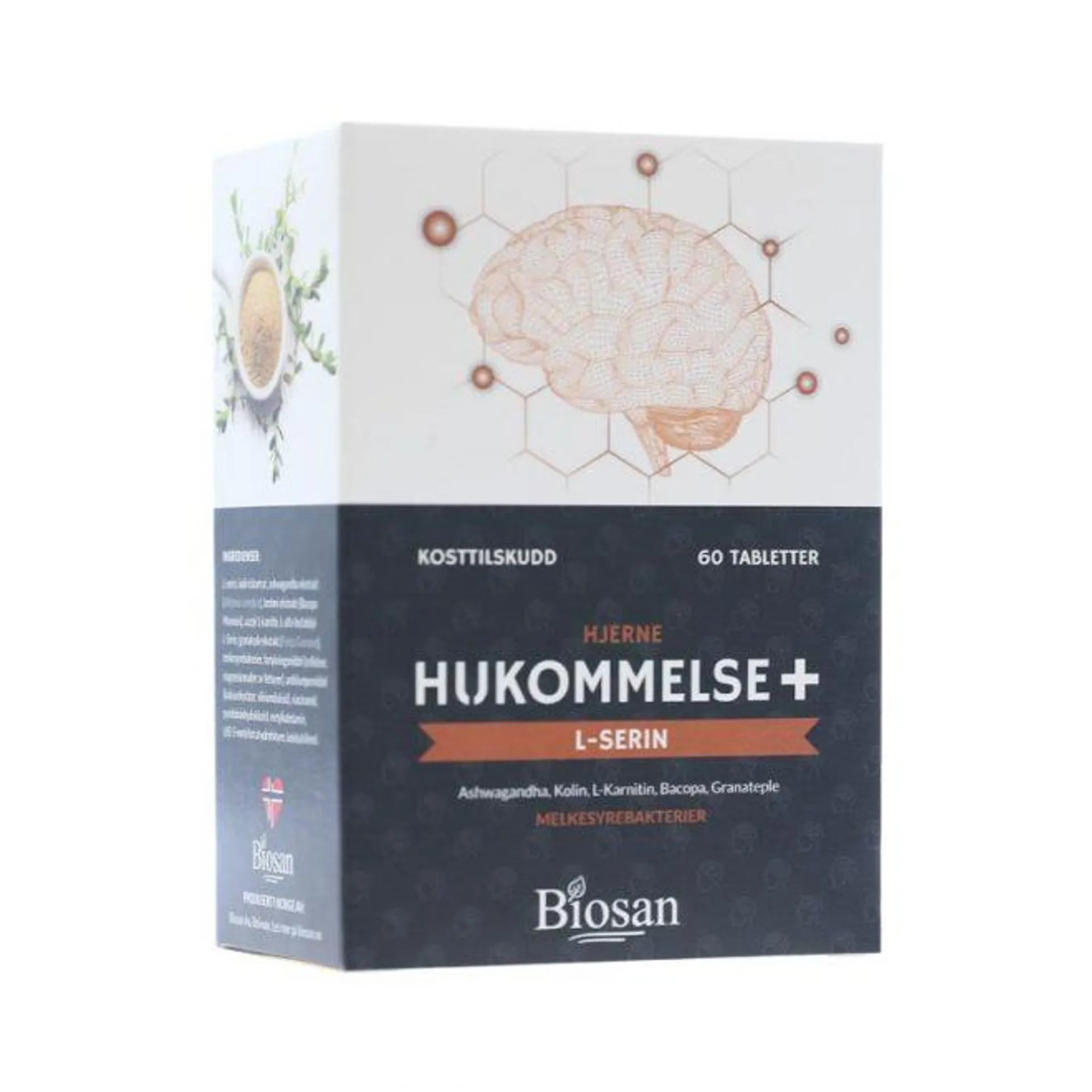 Biosan L-serin for hukommelse 60 tabsletter