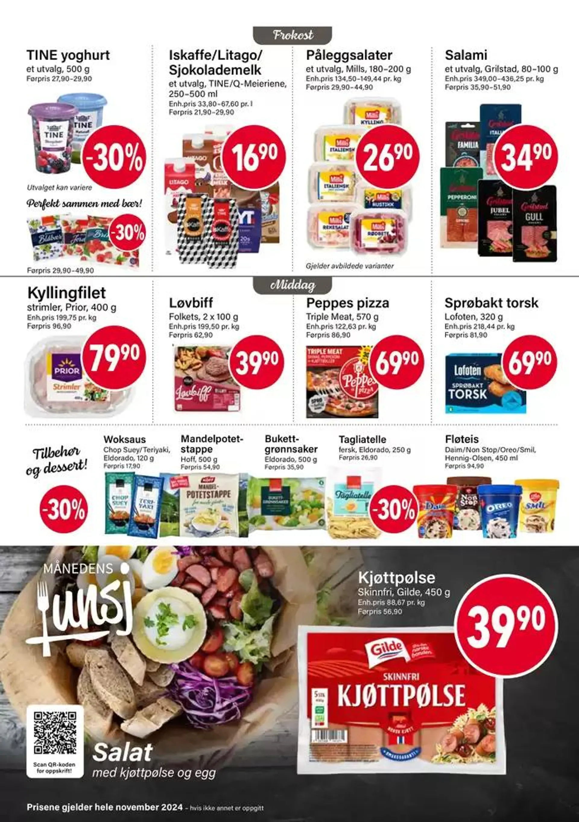 Bakeprodukter fra 1. november til 30. november 2024 - kundeavisside 2