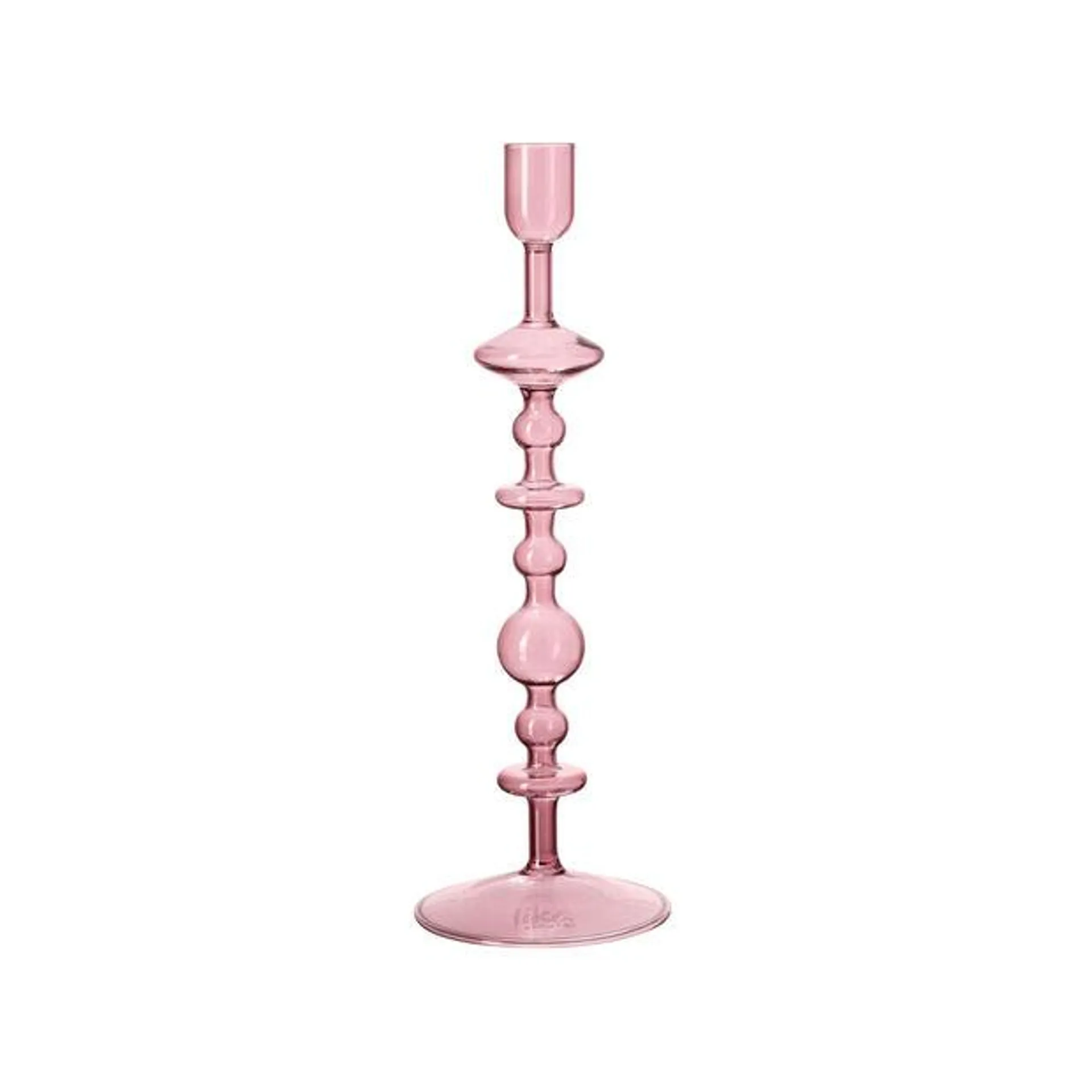 Like Home candle holder, 8 x 8 x 27 cm, purple