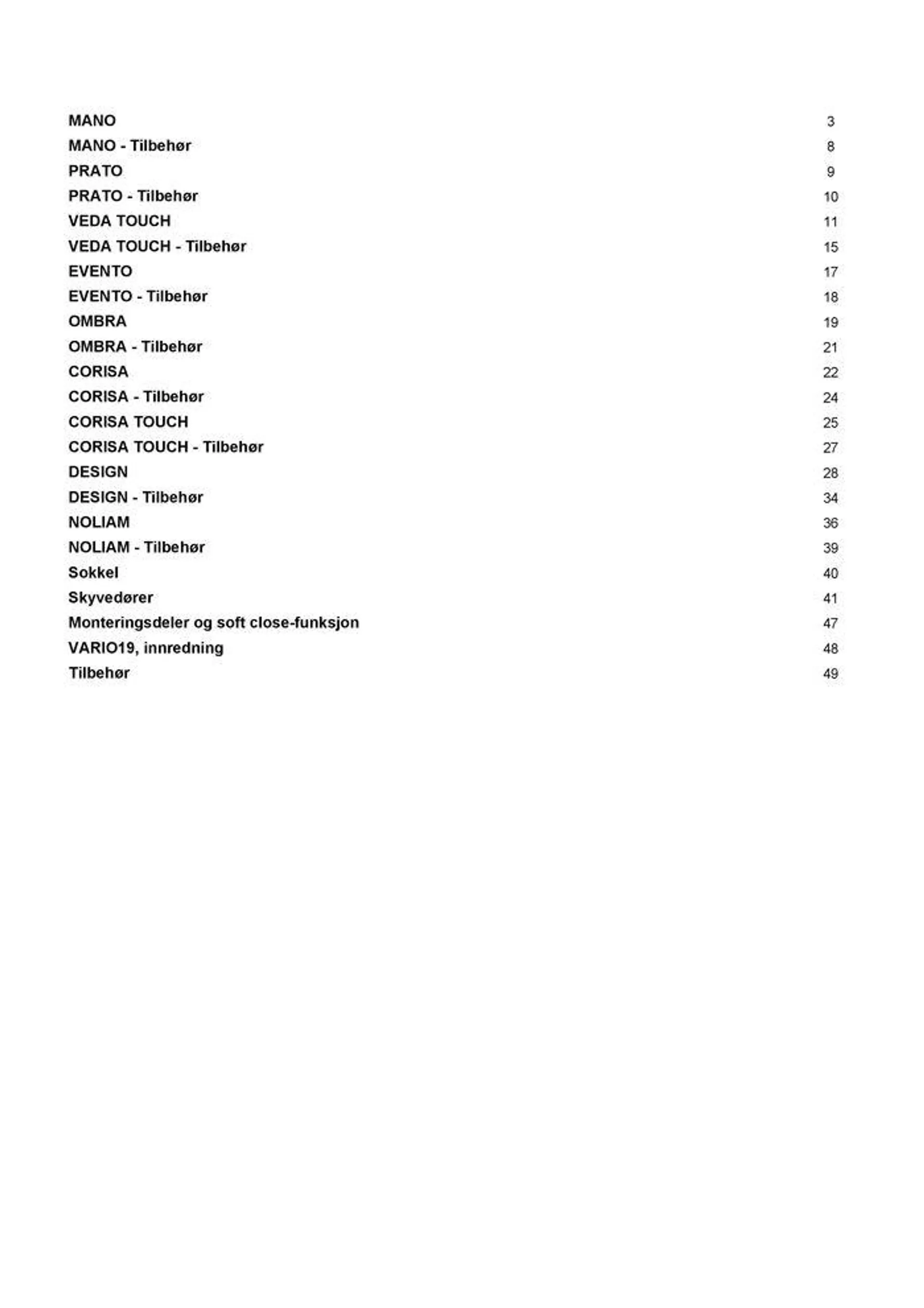 kvik kjøkken Garderobe prisliste. fra 4. september til 18. september 2024 - kundeavisside 2