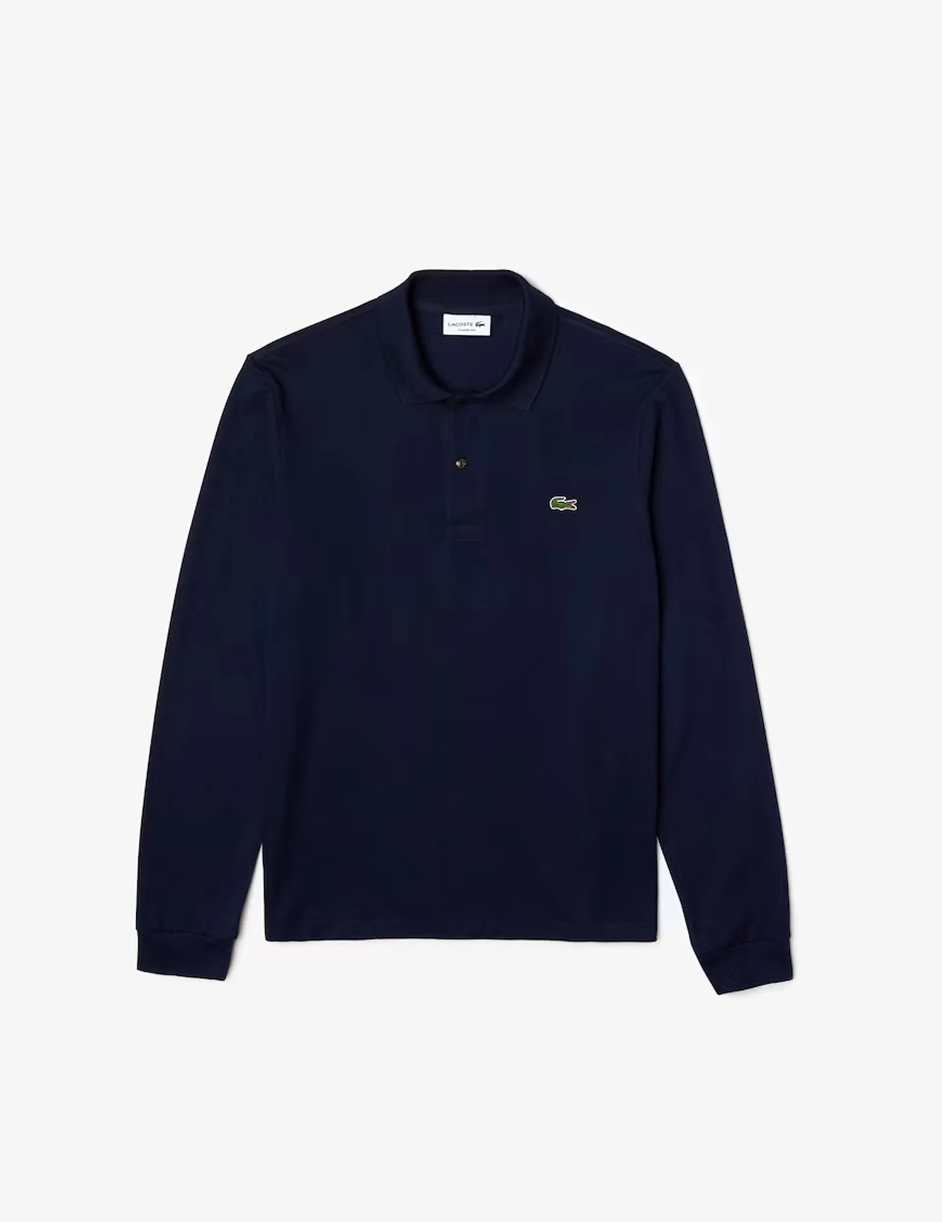 Original L. 12. 12 Long Sleeve Cotton Polo Shirt Midnight Blue