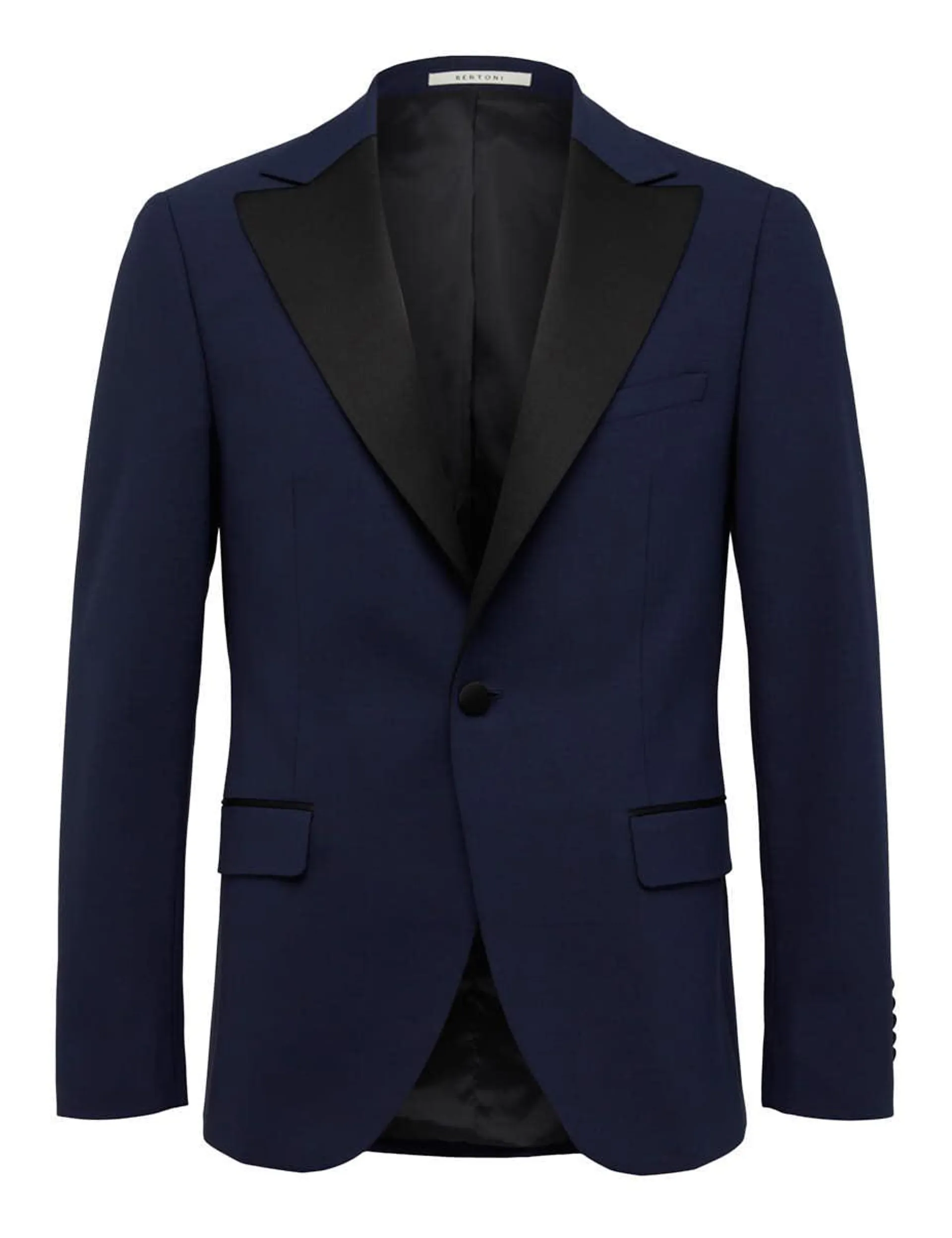 Ludvigsen Stretch Tuxedo Blazer Slim - Blue Nights