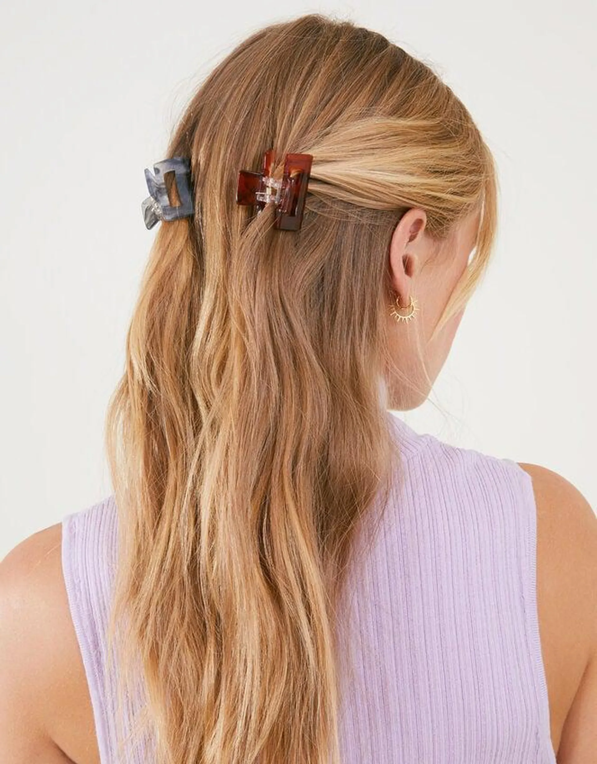 Marble Claw Clips 4 Pack